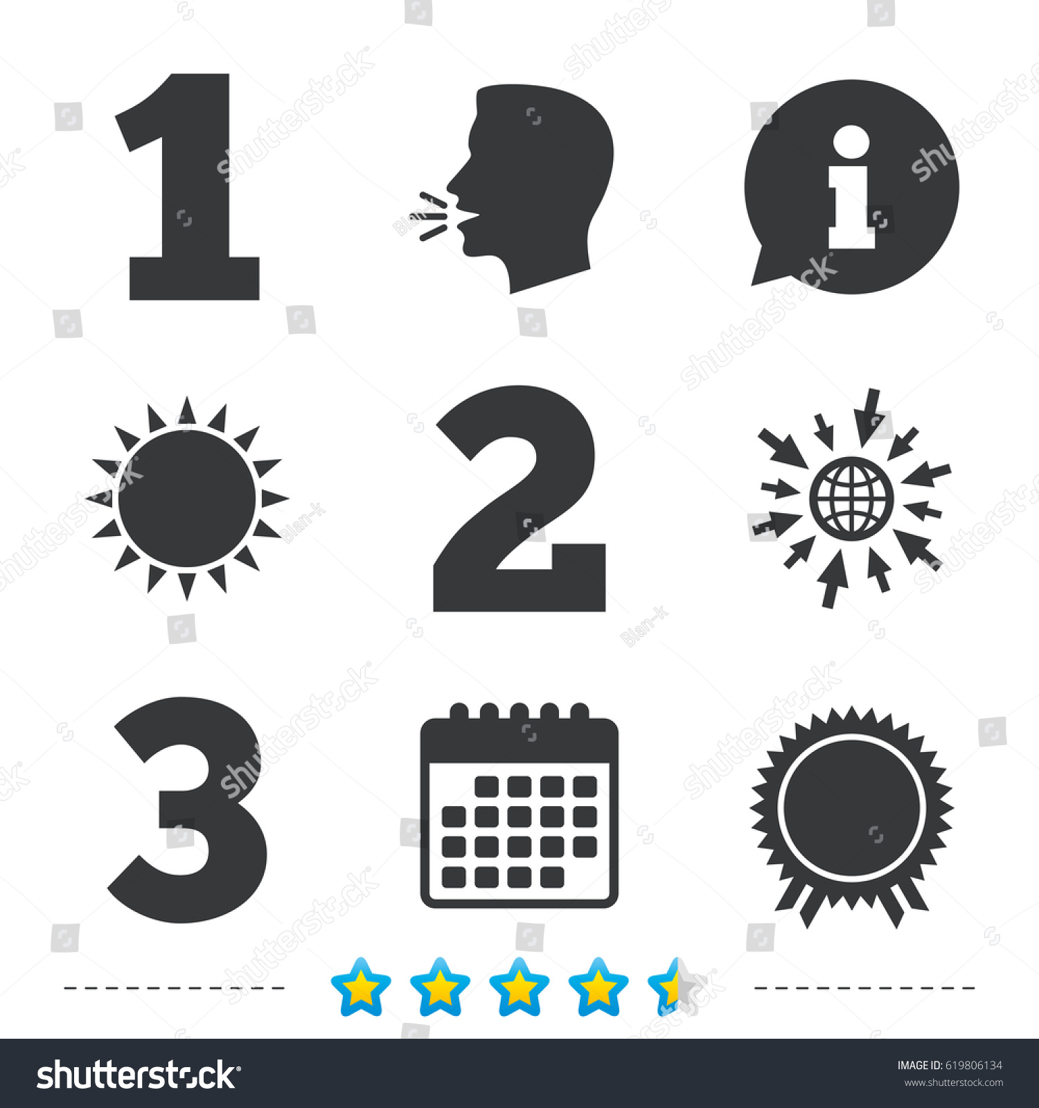 First Second Third Place Icons Award Stock Vector (Royalty Free ...