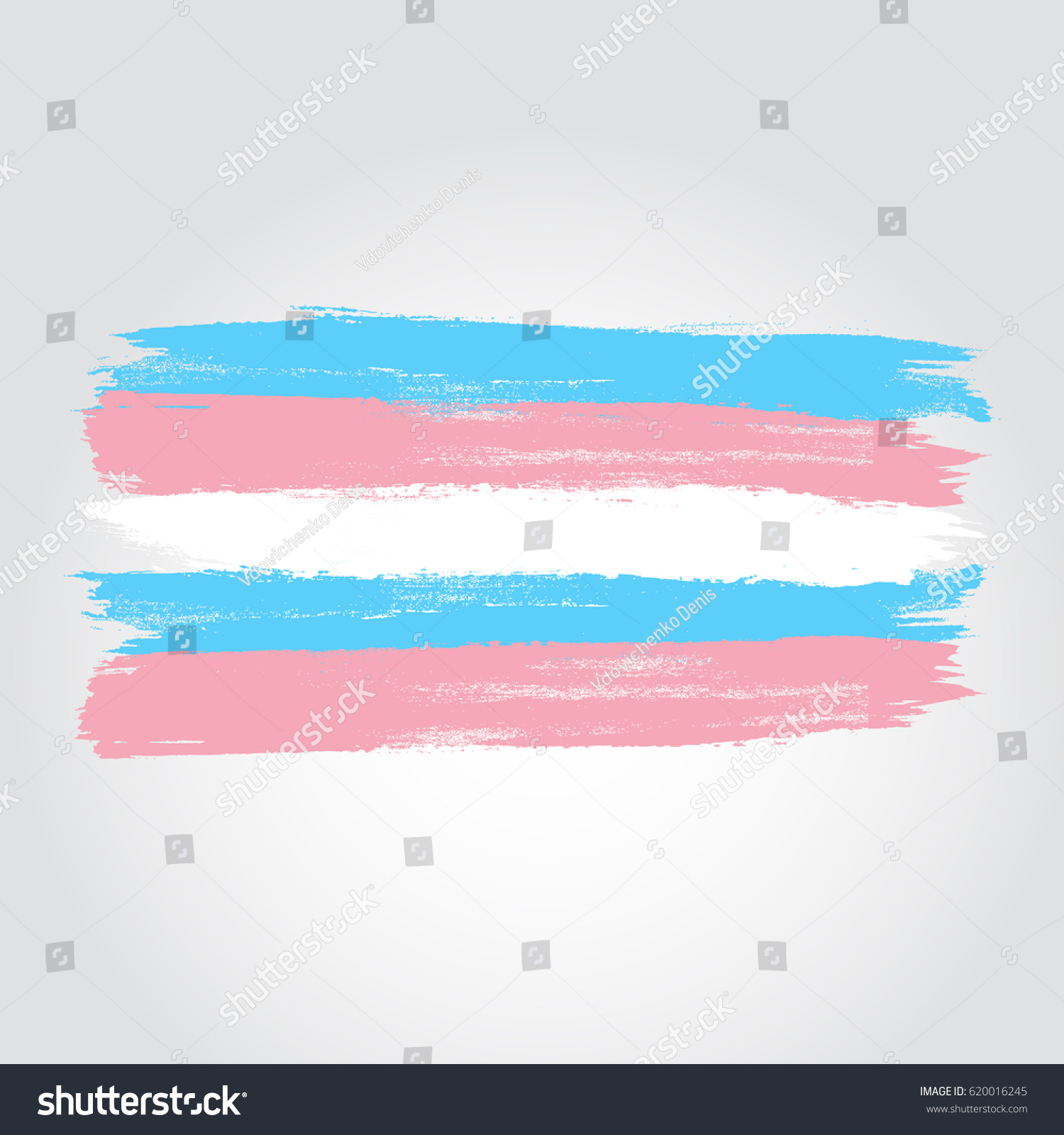 Transgender Pride Flag Form Brush Stroke Stock Vector Royalty Free Shutterstock