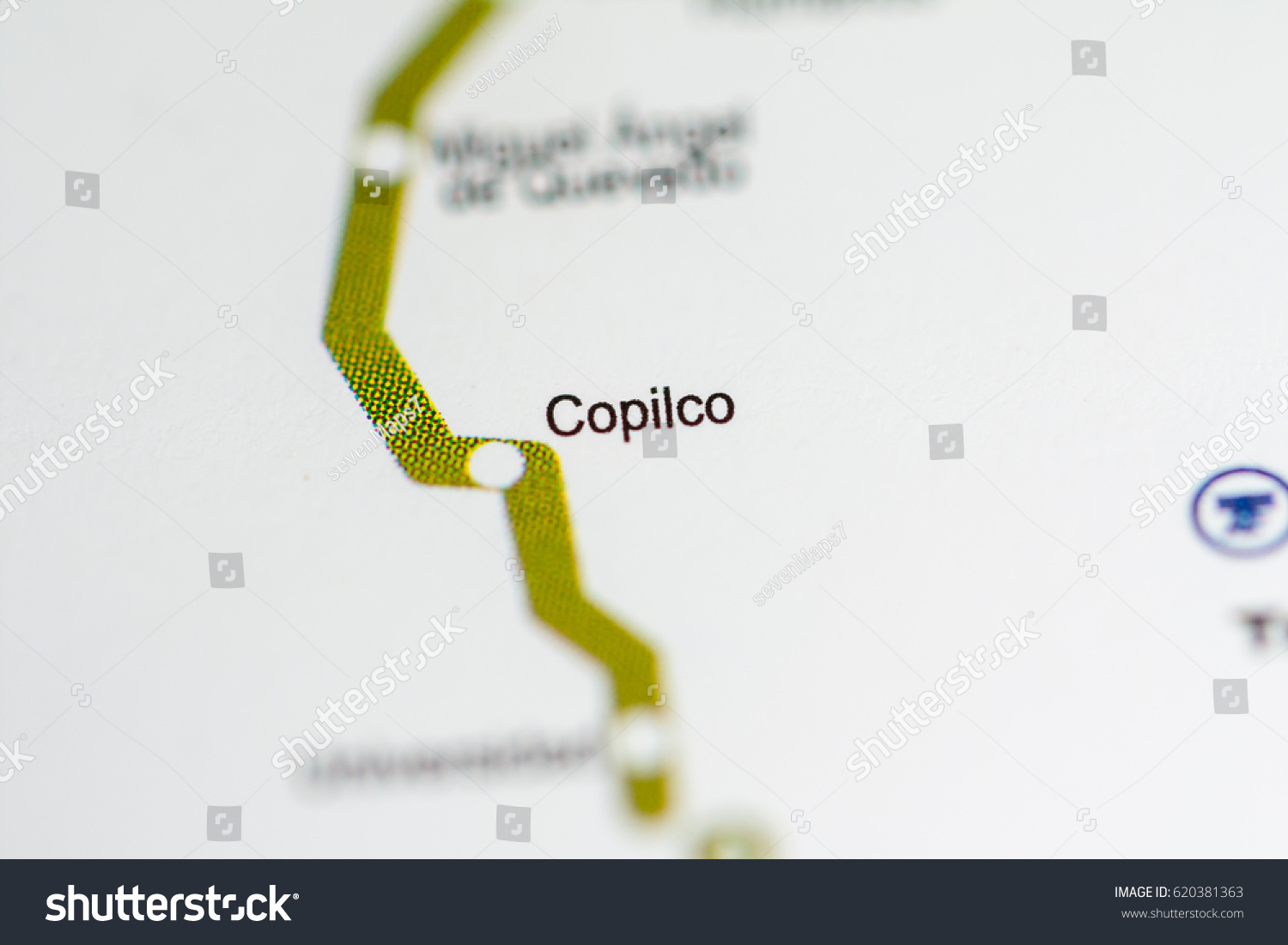 Copilco Station Mexico City Metro Map Stock Photo 620381363 | Shutterstock