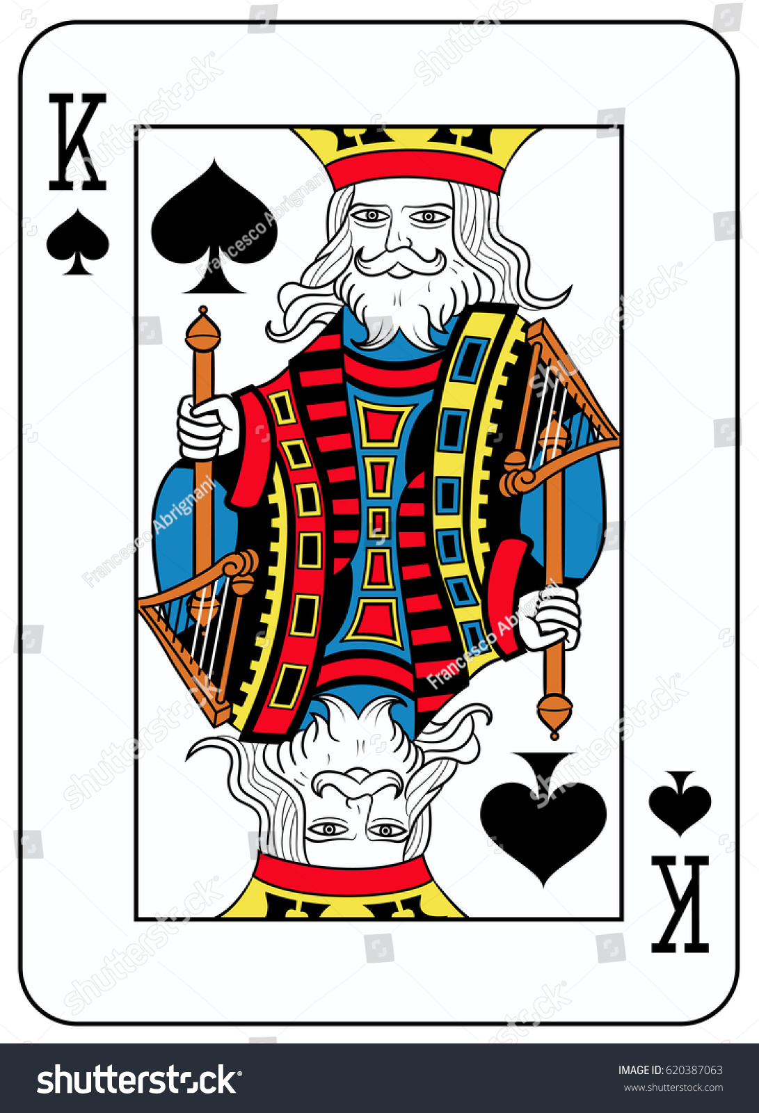 King Spades Playing Card Inspired By Stock Vector (Royalty Free ...