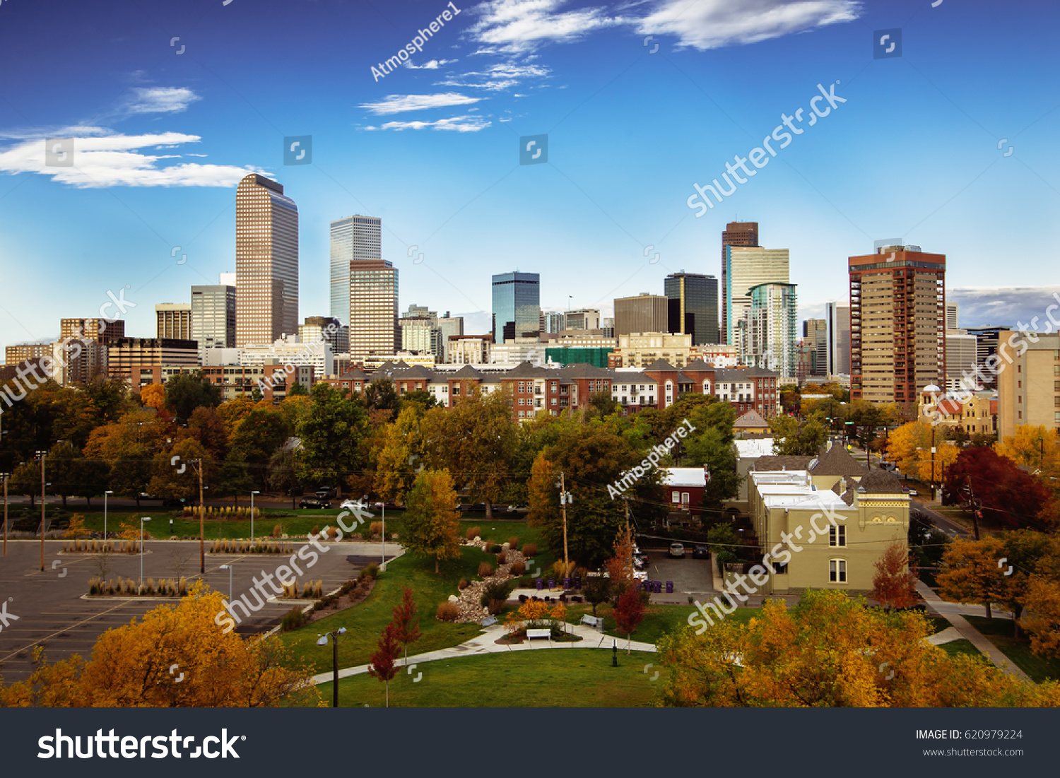 Part Denver City Skyline During Early Stock Photo 620979224 | Shutterstock