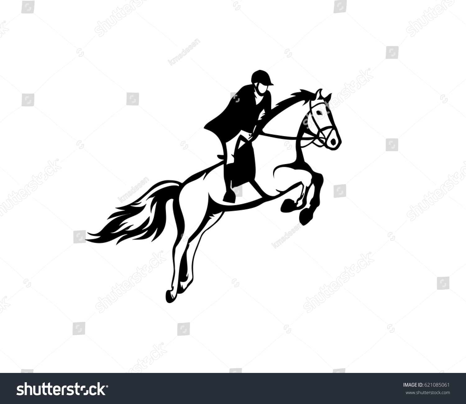 Jumping Horse Logo Stock Vector (Royalty Free) 621085061 | Shutterstock