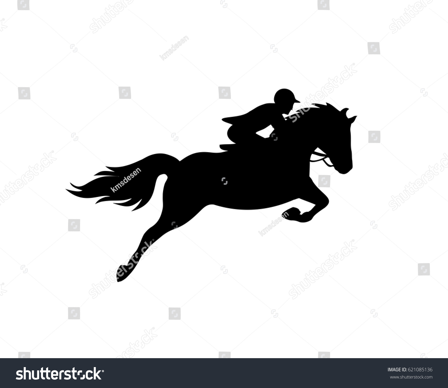 Race Horse Silhouette Stock Vector (Royalty Free) 621085136 | Shutterstock