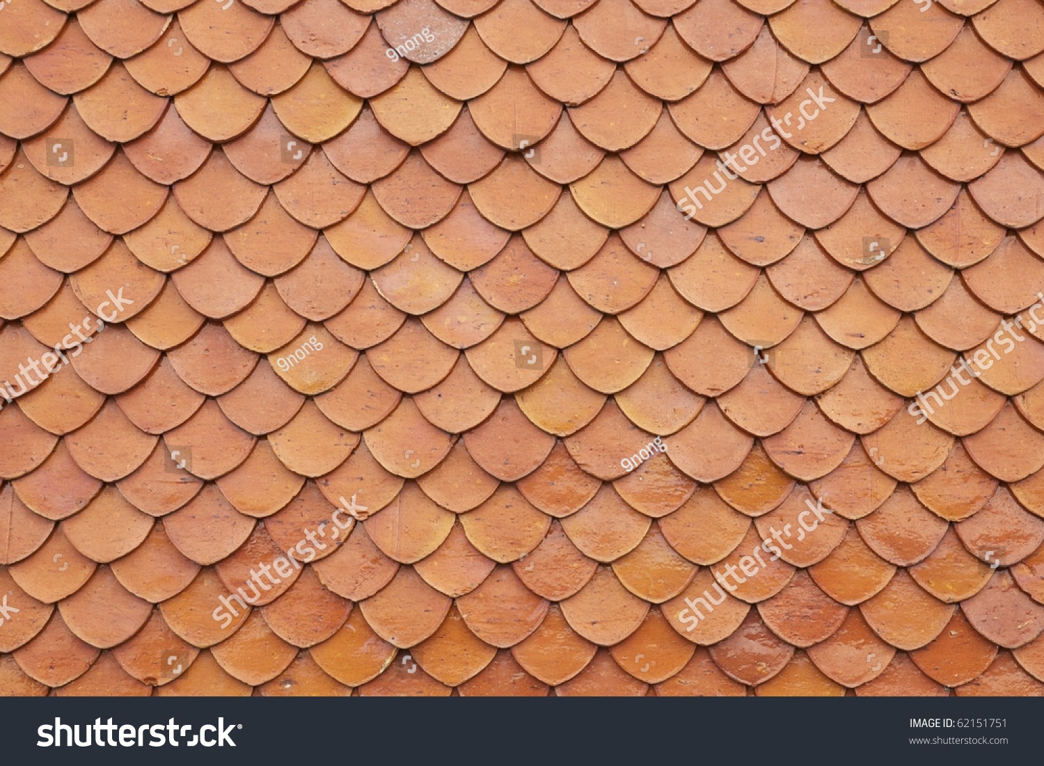 Photo de stock Thai Style Fish Scale Roof Tile 62151751 | Shutterstock