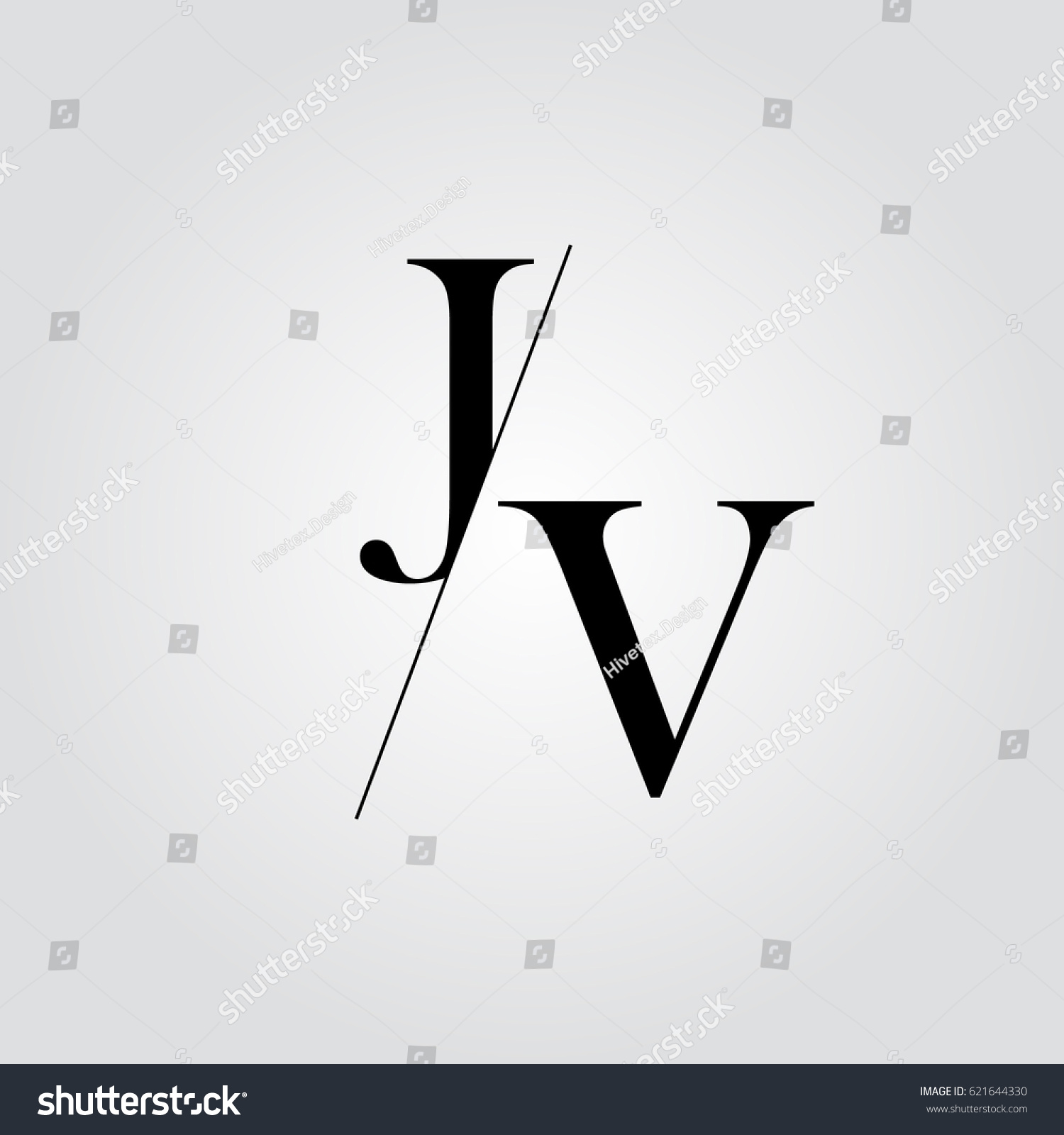 Jv Logo Stock Vector Royalty Free Shutterstock