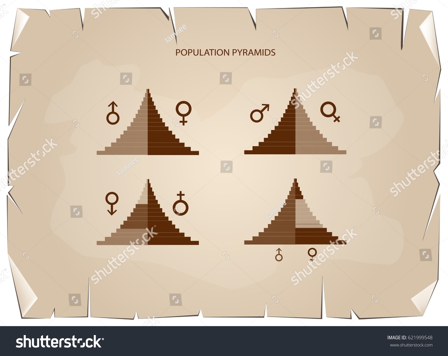 Population Demography Illustration Detail Population Pyramids Stock Vector Royalty Free 0778