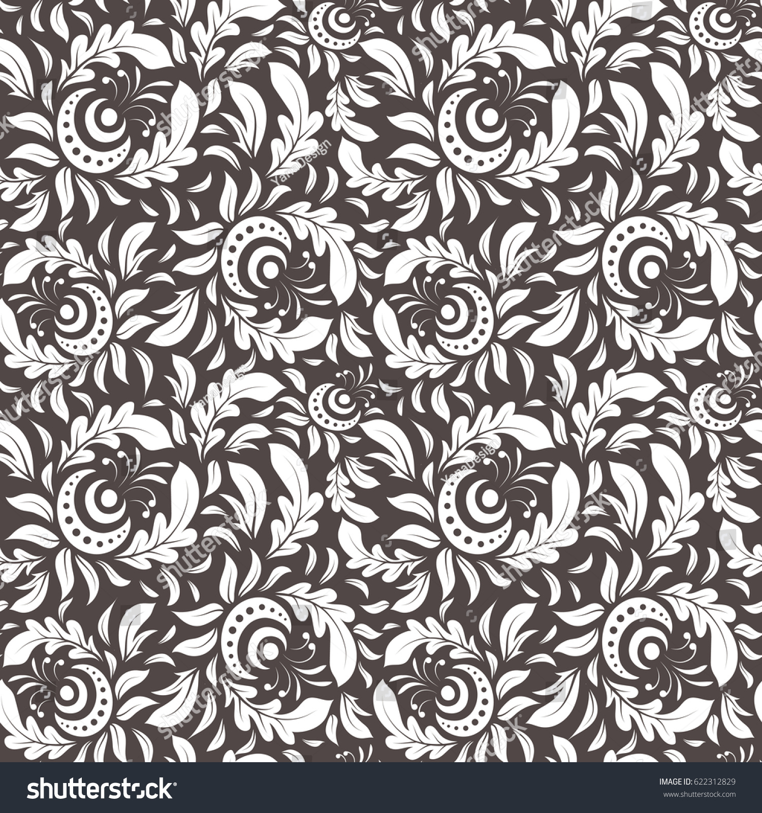 Distressed Damask Seamless Pattern Background Tile Stock Illustration ...