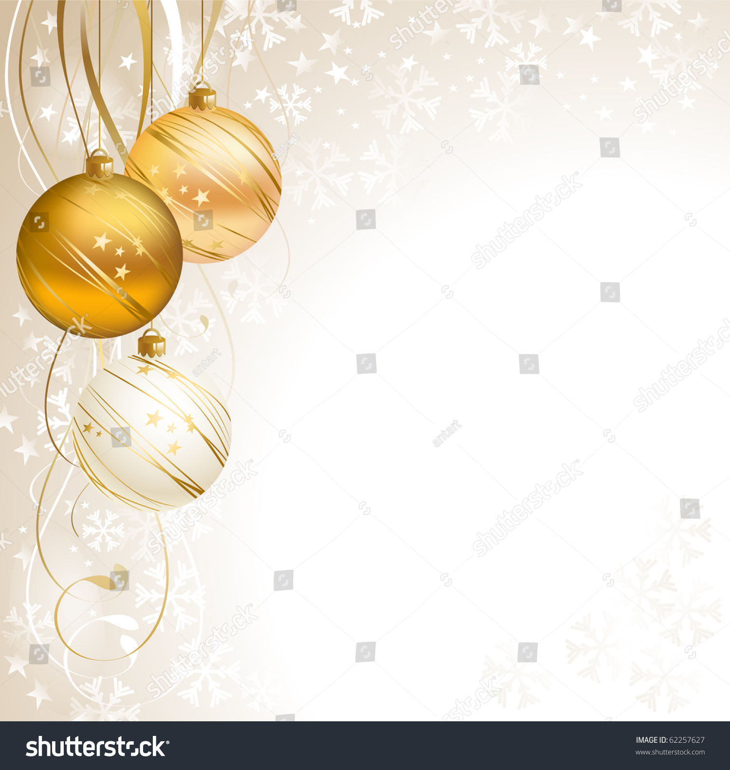 Goodlooking Christmas Backdrop Three Balls Stock Vector (Royalty Free ...