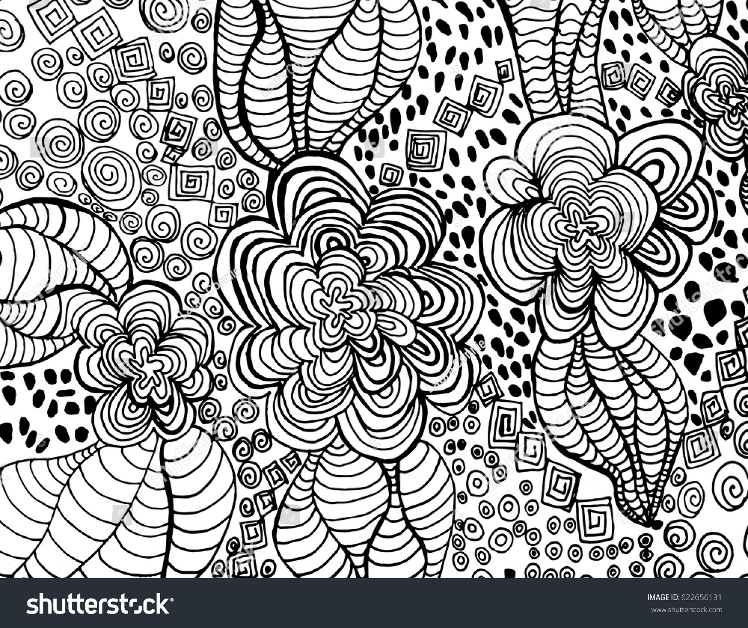 Coloring Page Stock Illustration 622656131 | Shutterstock