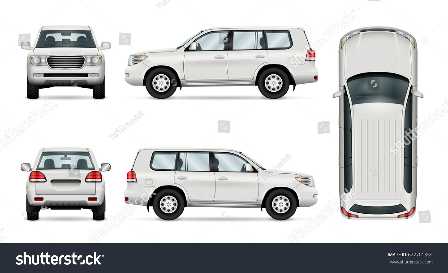 Offroad Truck Template Vector Isolated Car Stock Vector (royalty Free 