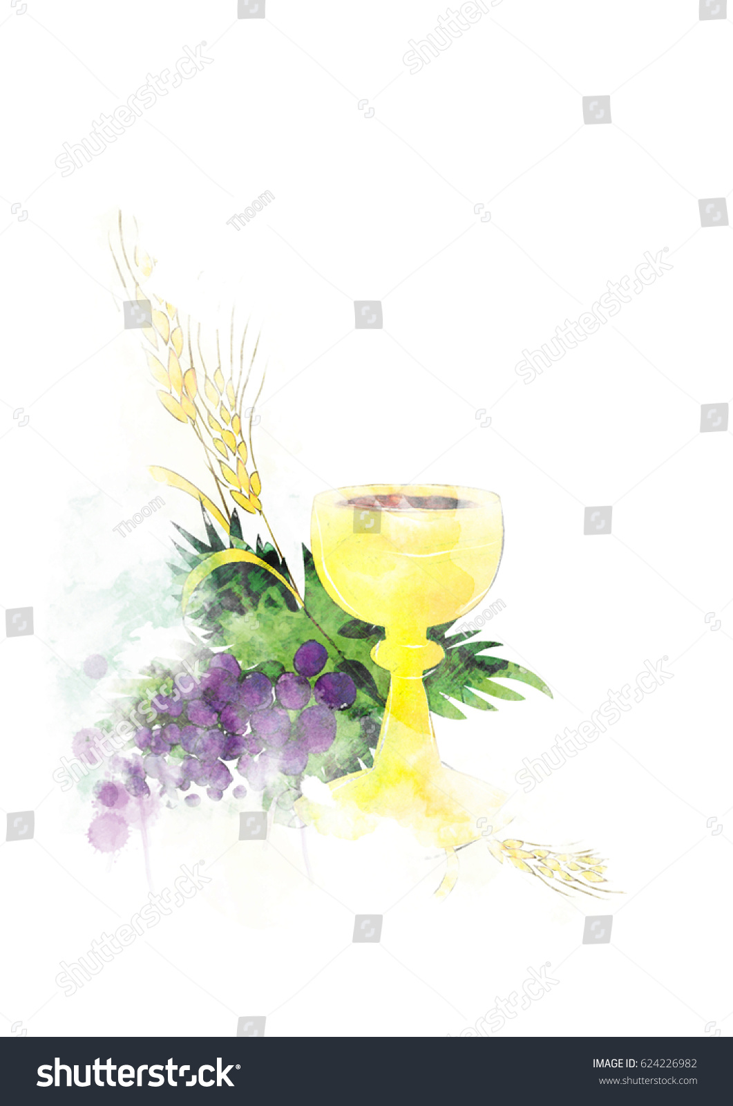 Eucharist First Communion Abstract Artistic Digital Stock Illustration ...