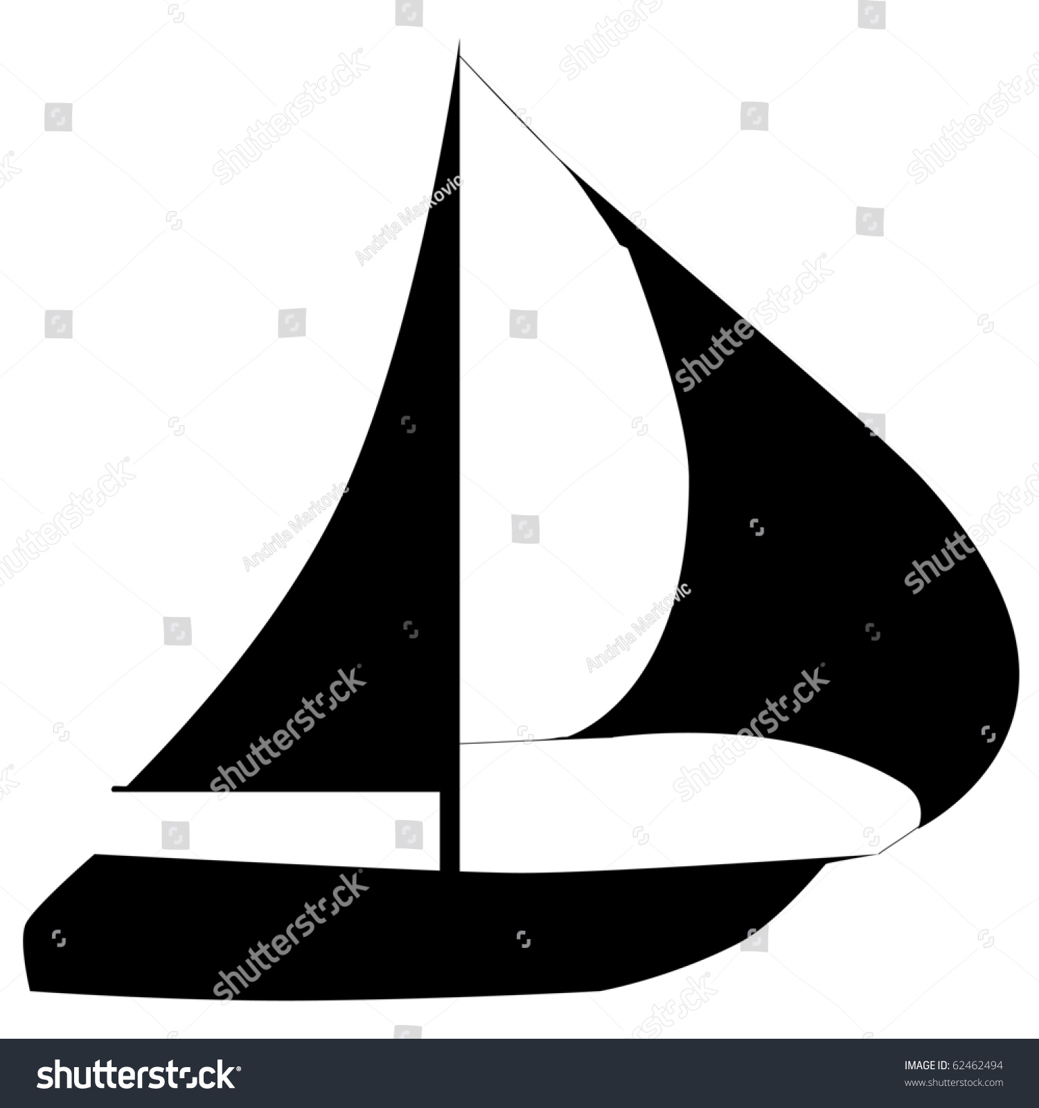 Boathyacht Stock Illustration 62462494 