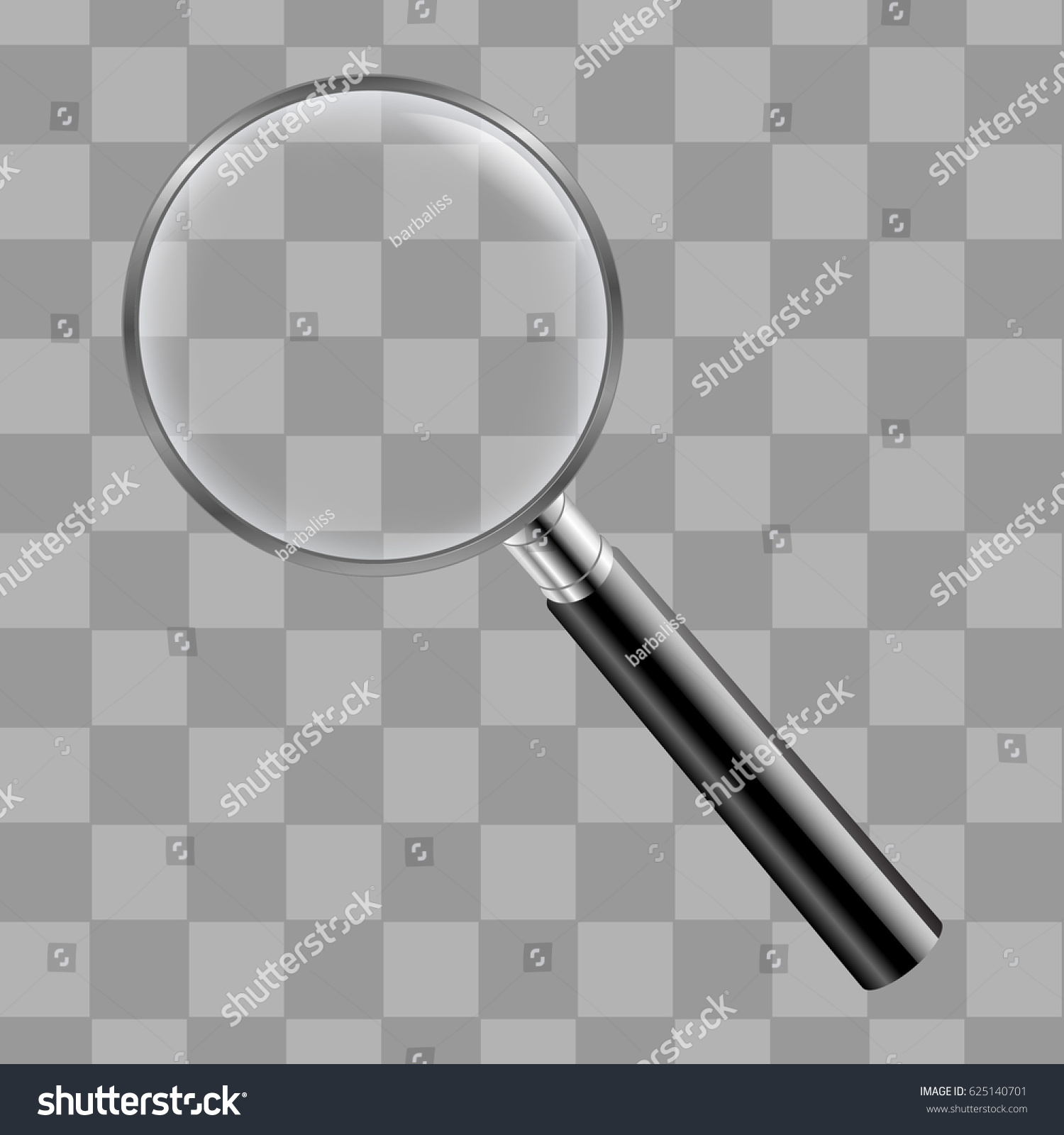 Magnifing Glass Transparent Background Stock Illustration 625140701 ...