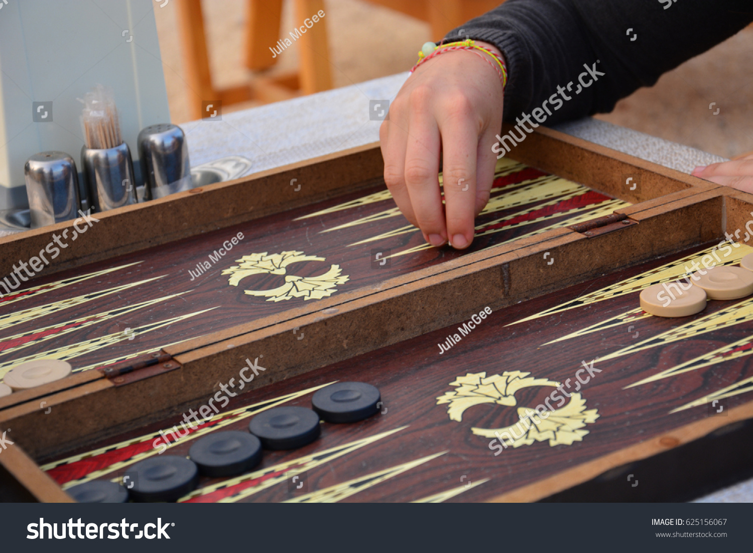 Heated Game Backgammon Tavli Known Greece Stock Photo Shutterstock