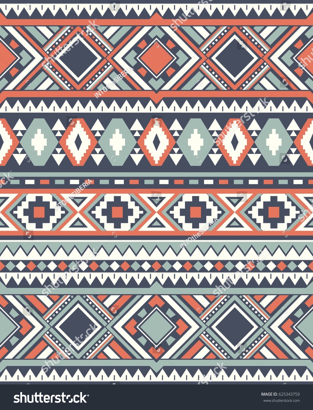 Seamless Ethnic Pattern Textures Abstract Navajo Stock Vector (Royalty ...