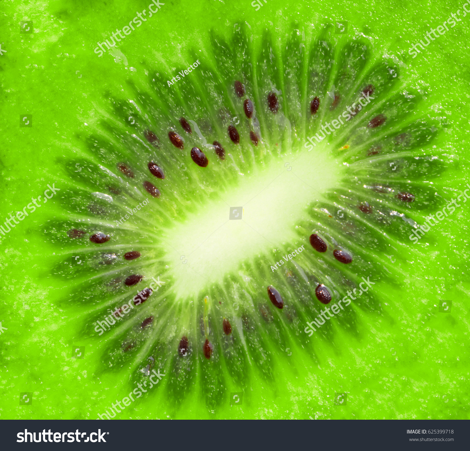 Kiwi Inside Texture Close Details Micro Stock Photo 625399718 ...