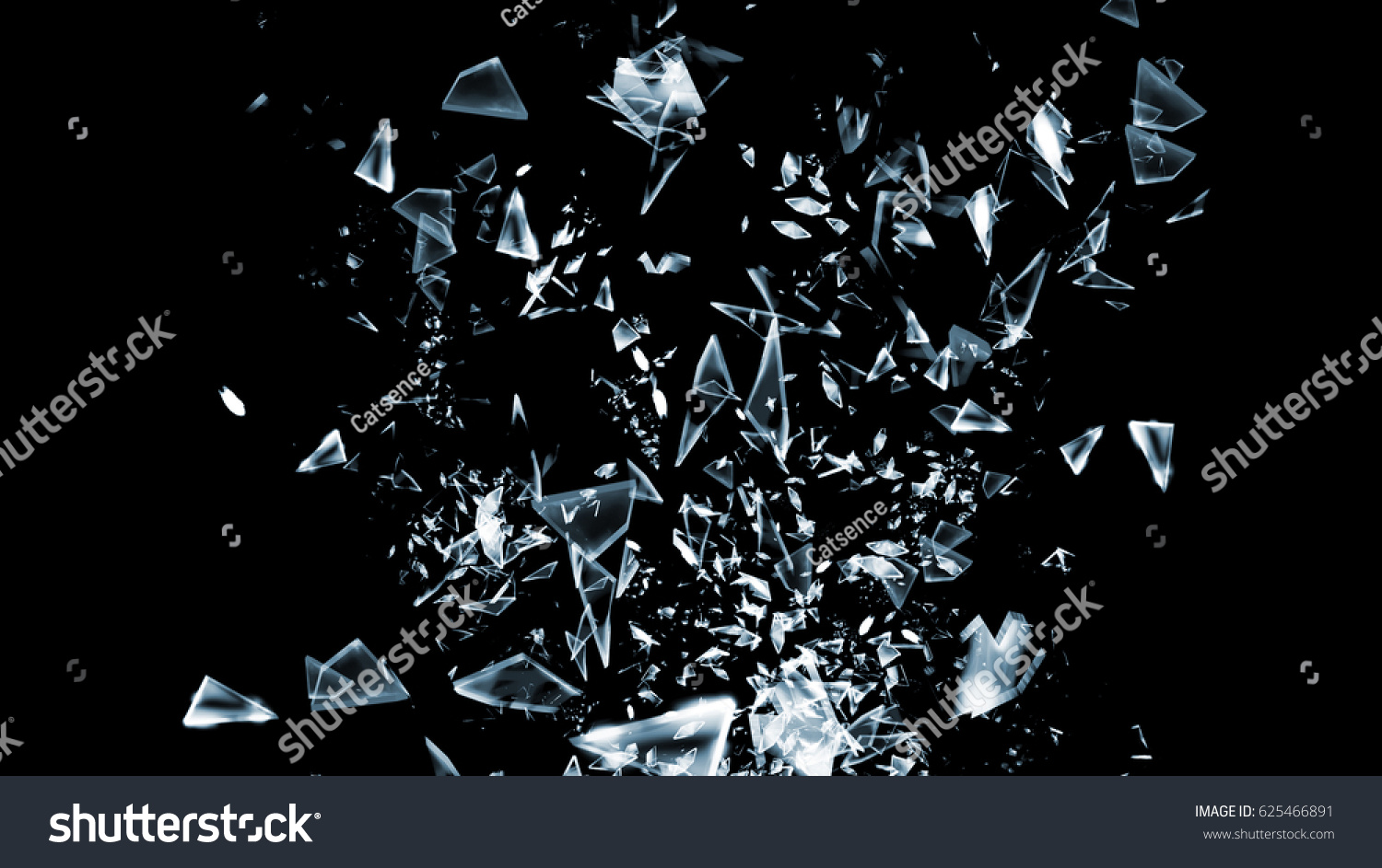 3d Shattered Glass Background Stock Illustration 625466891 | Shutterstock