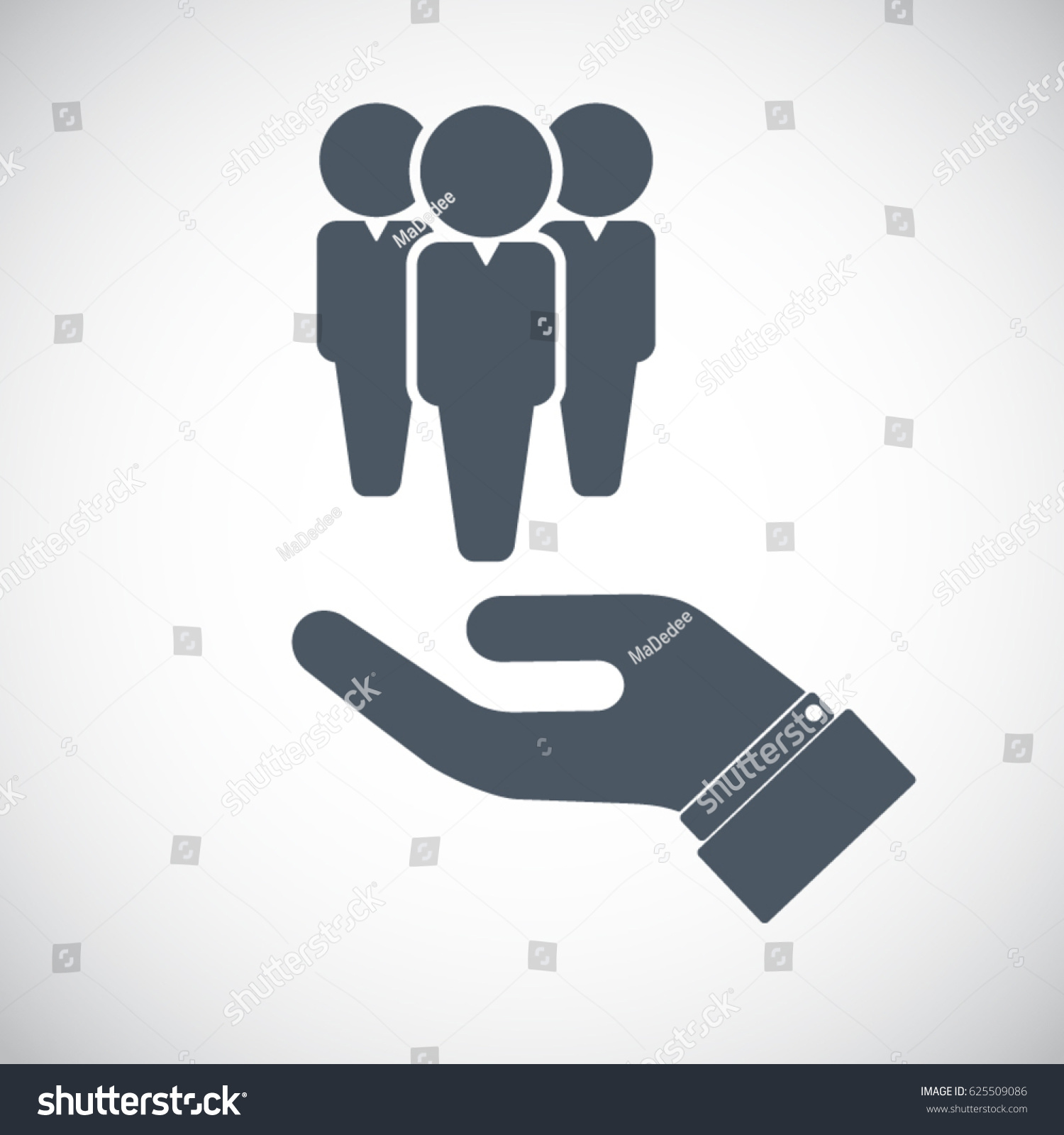 Human Resources Icon Vector Stock Vector (Royalty Free) 625509086 ...