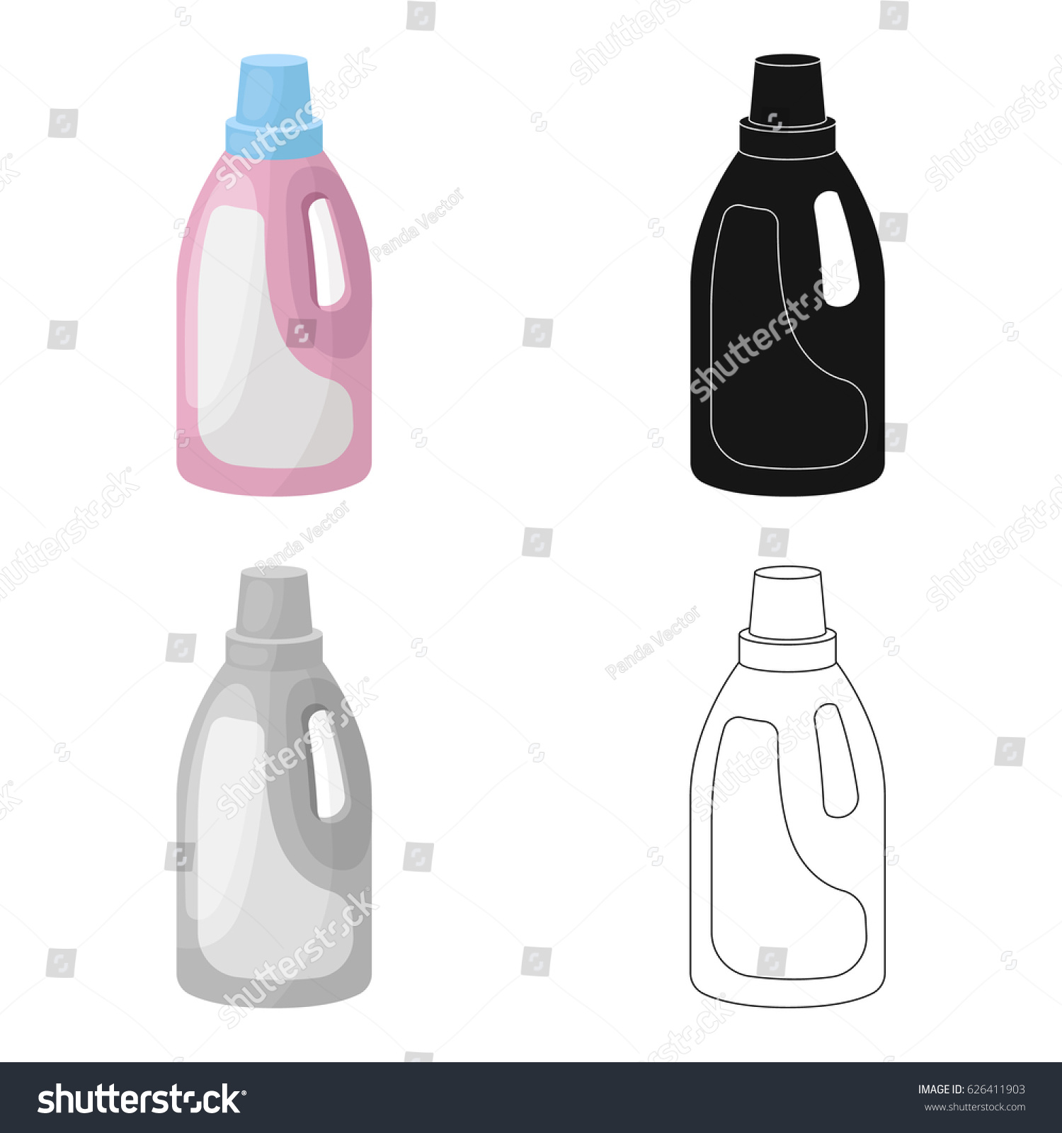 Laundry Detergent Icon Cartoon Style Isolated Stock Vector (Royalty ...