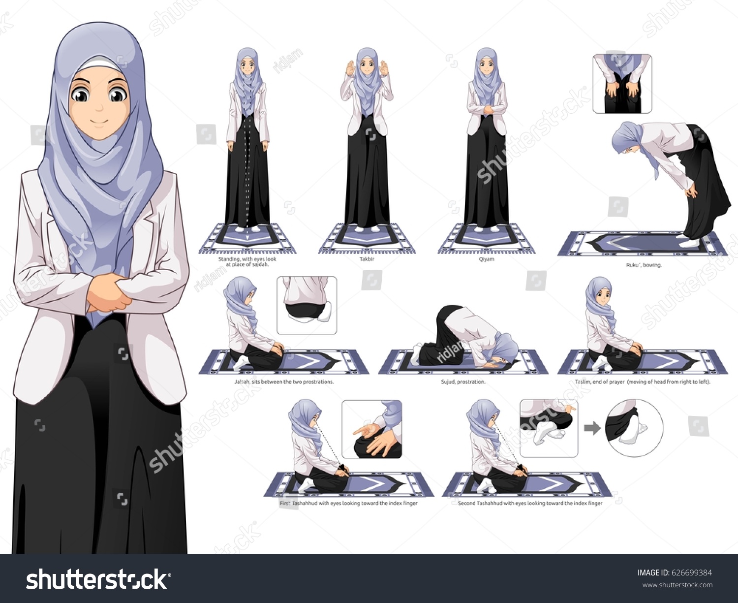 Начать молиться мусульманину. Движения намаза для женщин. Намаз для женщин. Намаз для денщи. Положение рук в намазе у женщин.