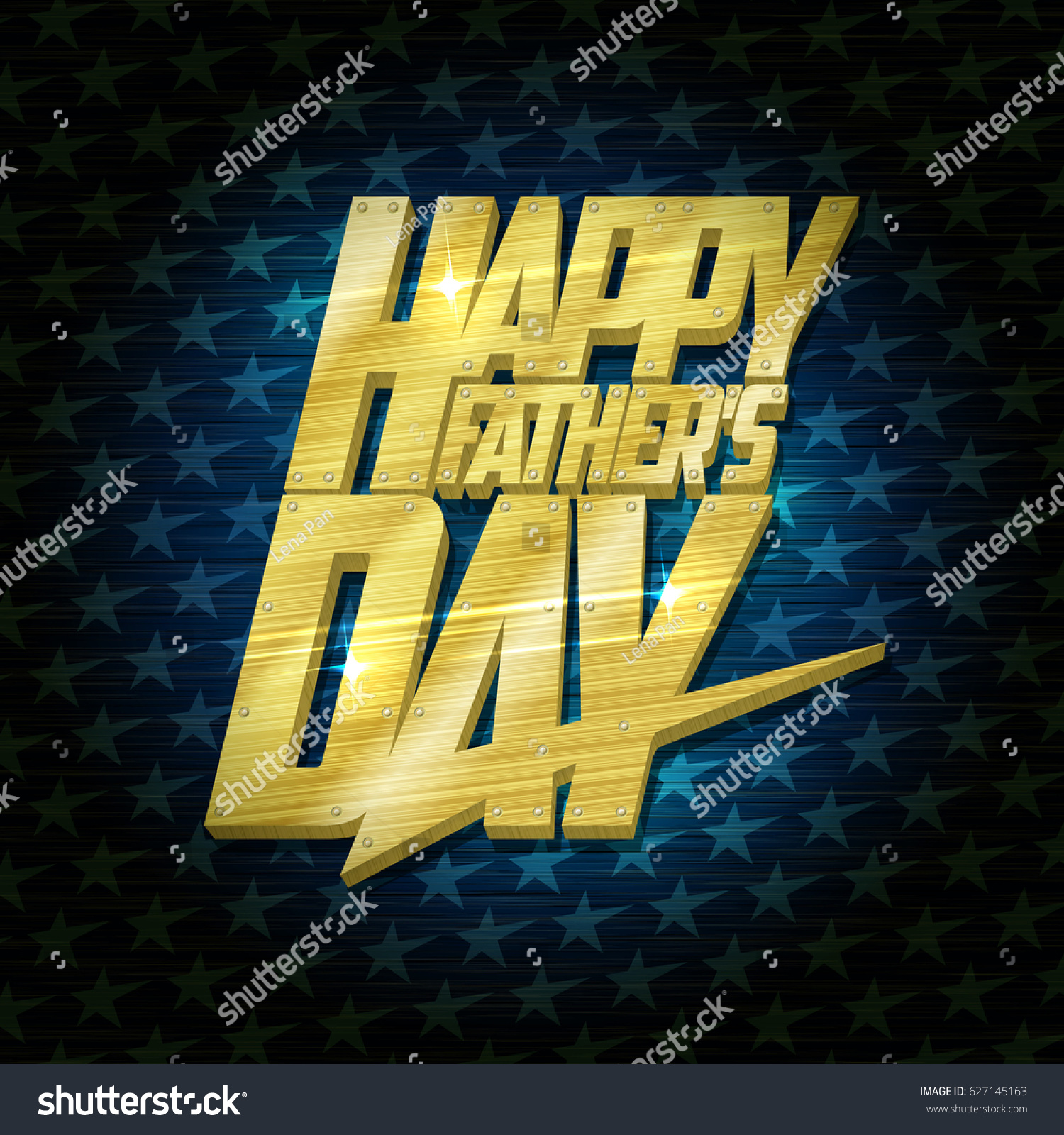 Happy Fathers Day Card Vector Illustration Stock Vector Royalty Free 627145163 Shutterstock 6375