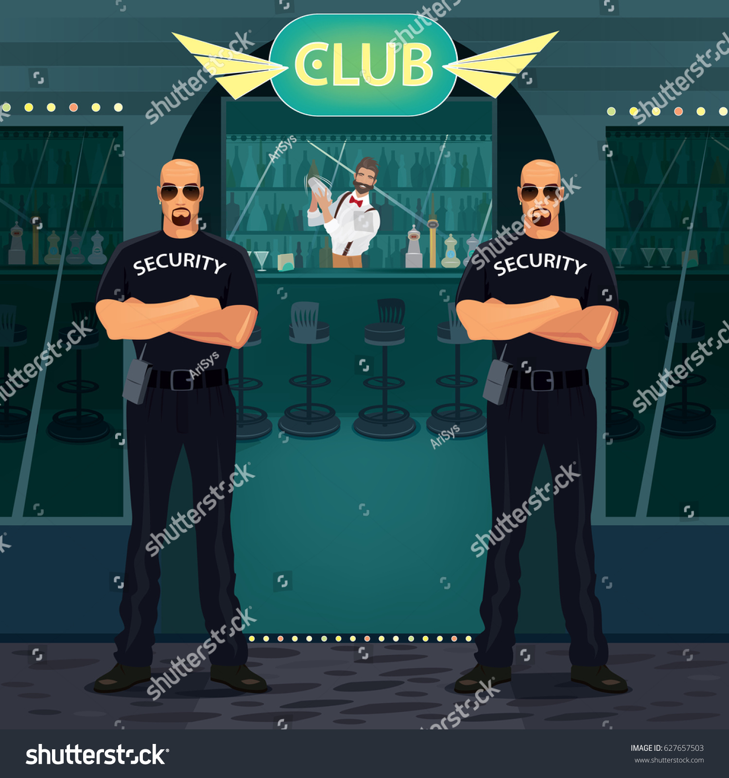 2 Full Black Nightclub Bouncer Images, Stock Photos & Vectors ...