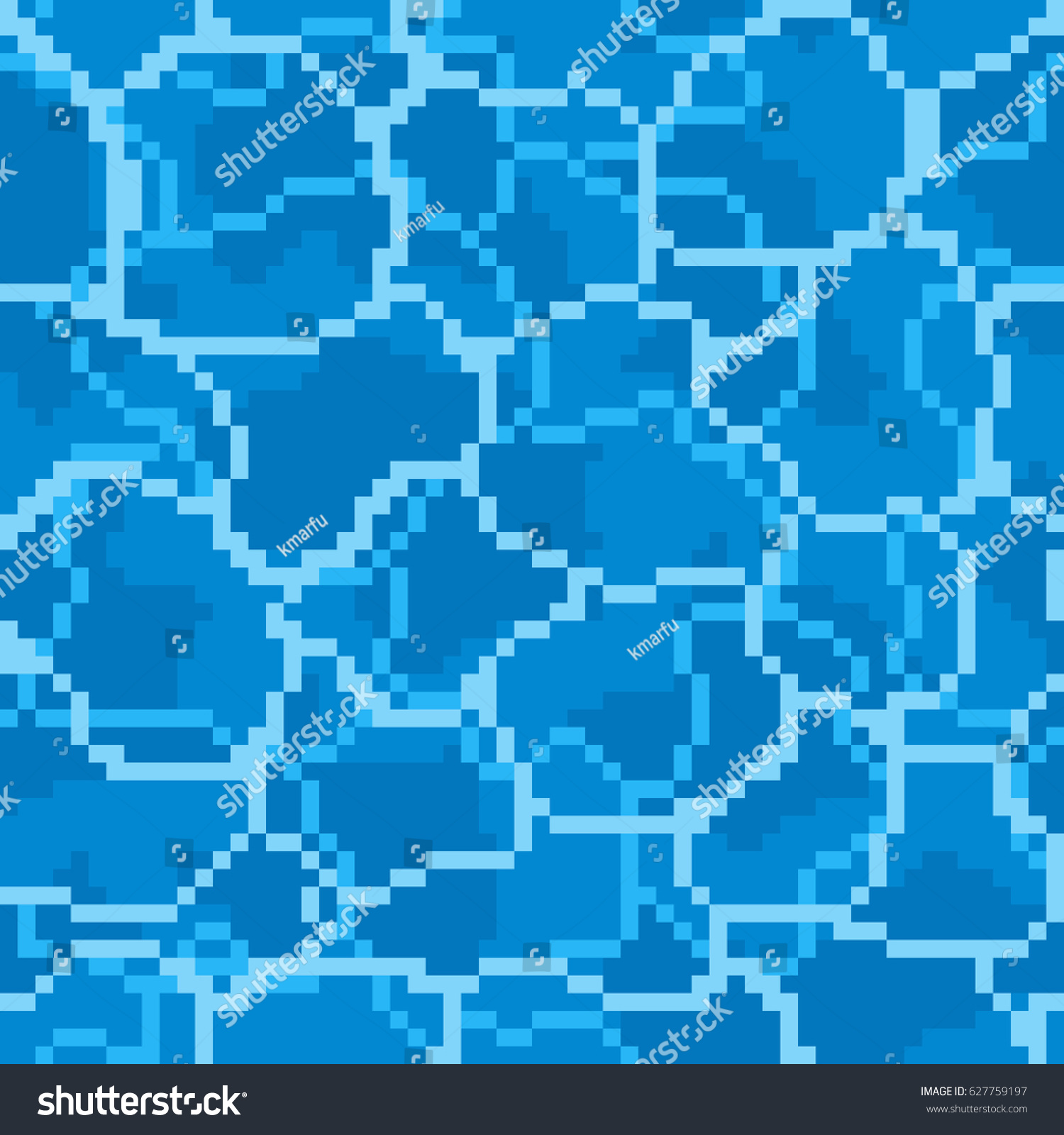 Пиксельная вода