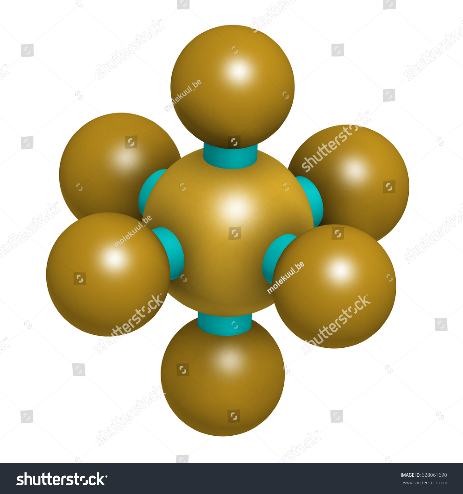 Sulfur Hexafluoride Gas Insulator Molecule Microbubbles Stock ...