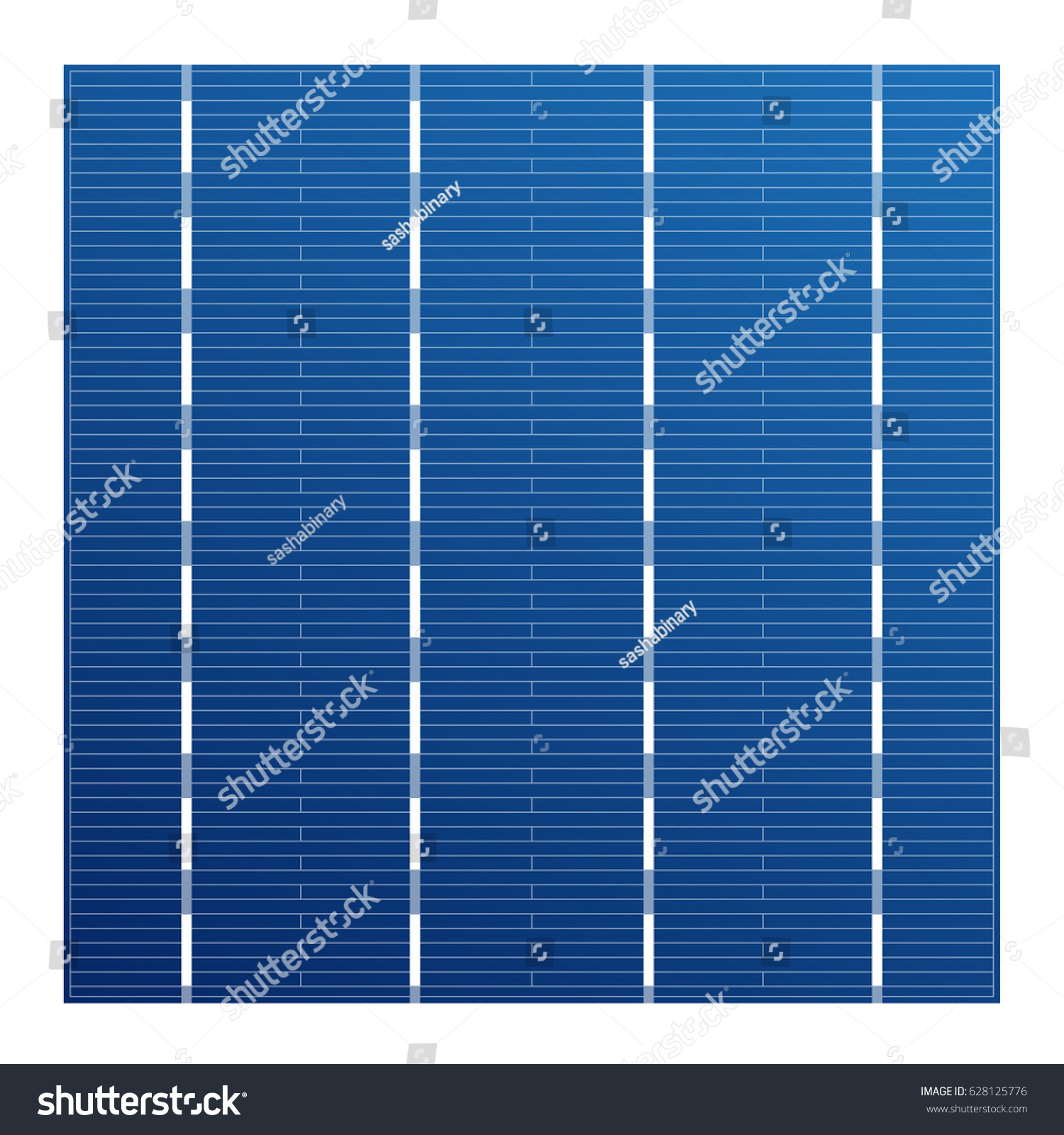 Monocrystalline Solar Cell Solar Modules Vector Stock Vector (Royalty ...