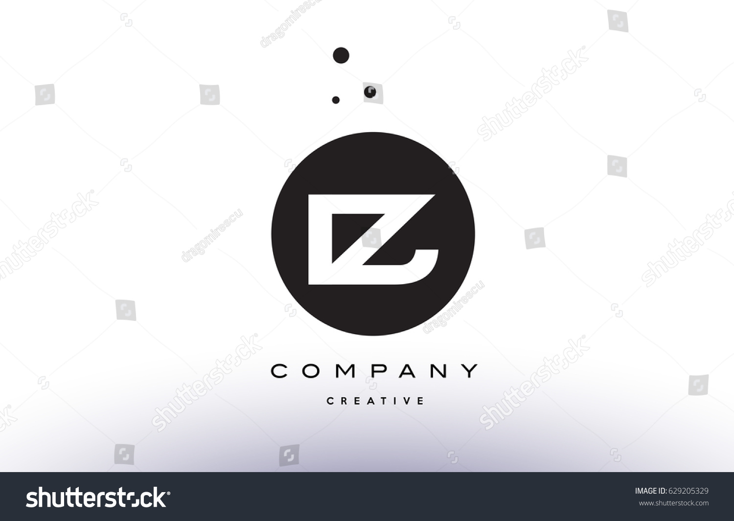 Iz Z Alphabet Company Letter Logo Stock Vector (Royalty Free) 629205329 ...