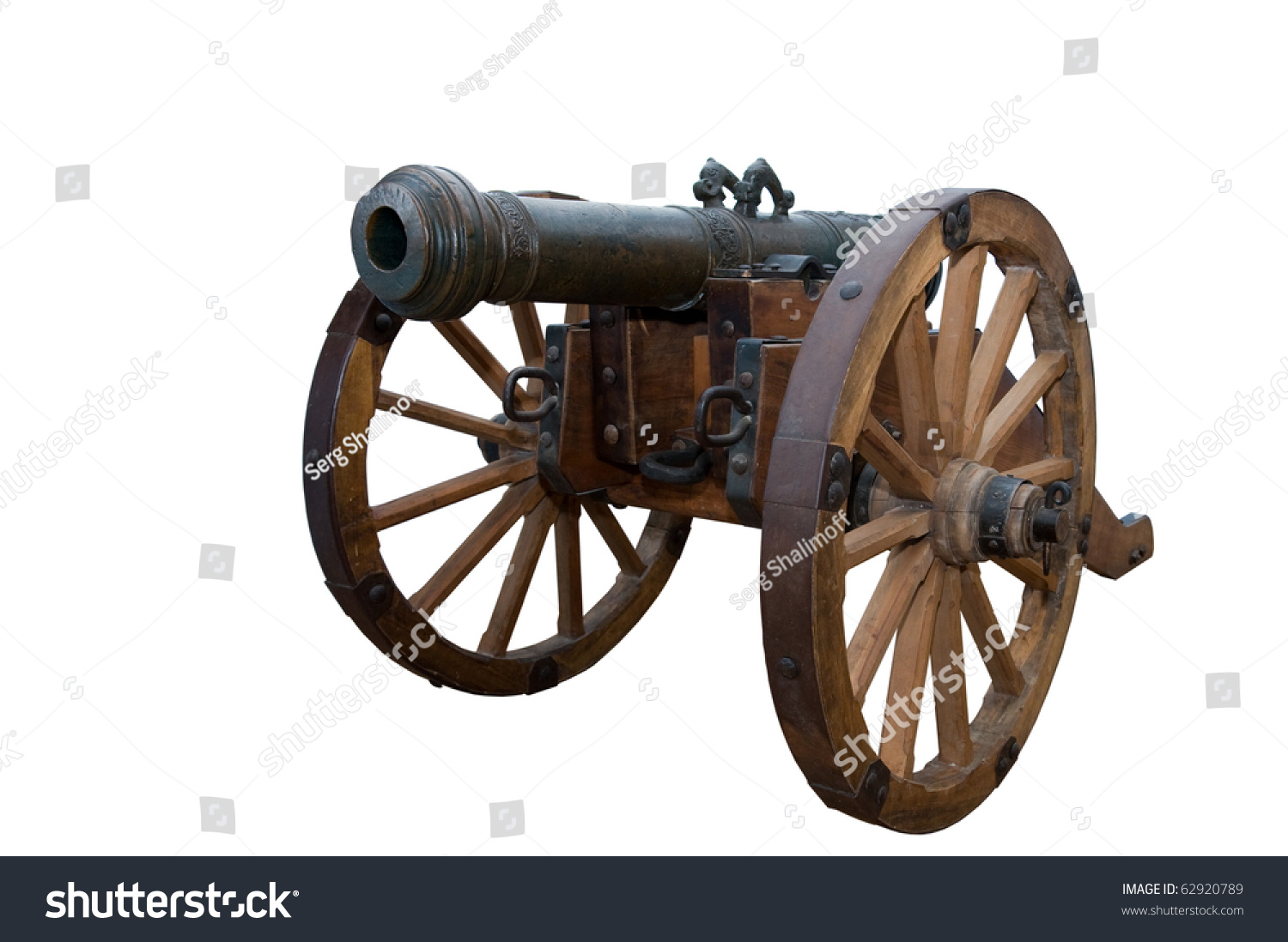 Cannon 19 Century Metal Isolated On Stock Photo 62920789 | Shutterstock