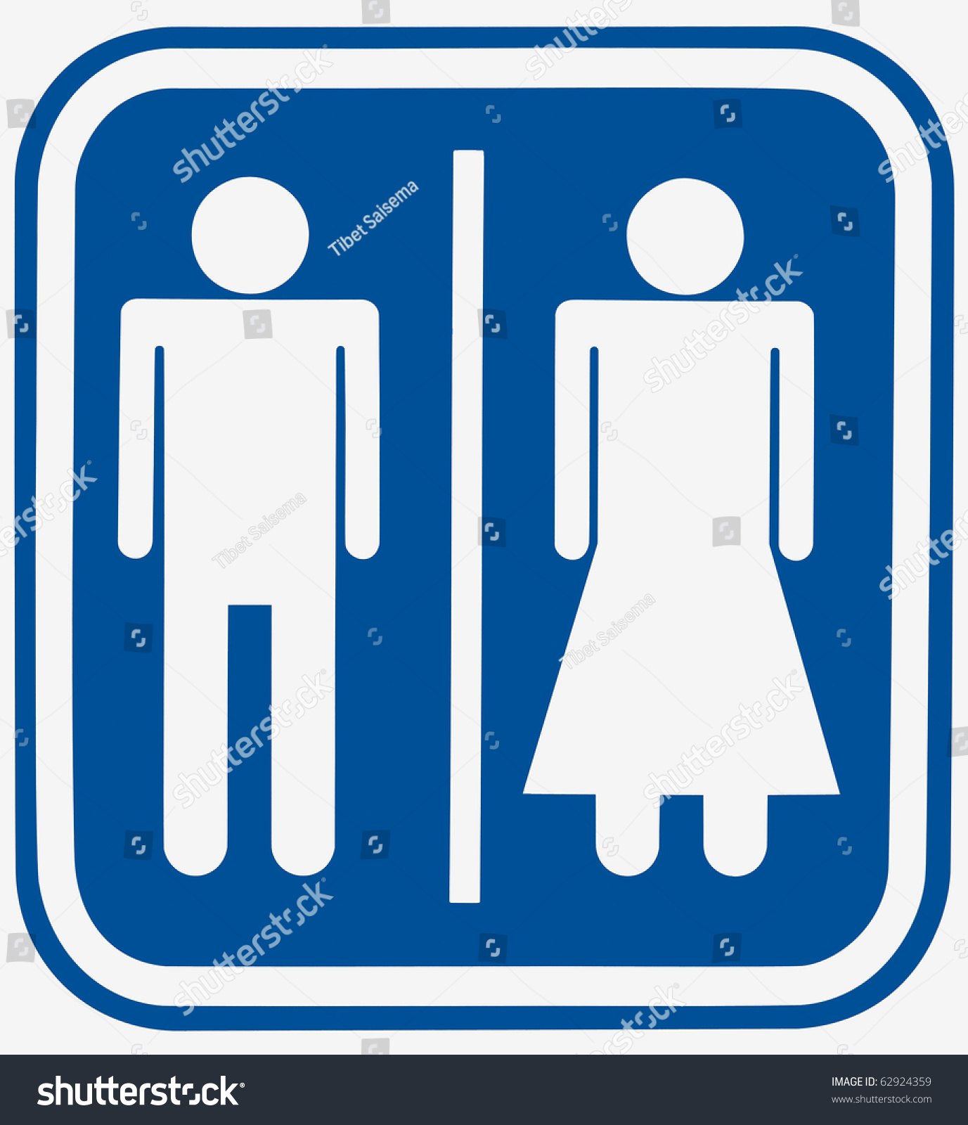 Toilet Sign Isolated On White Background Stock Photo 62924359 ...