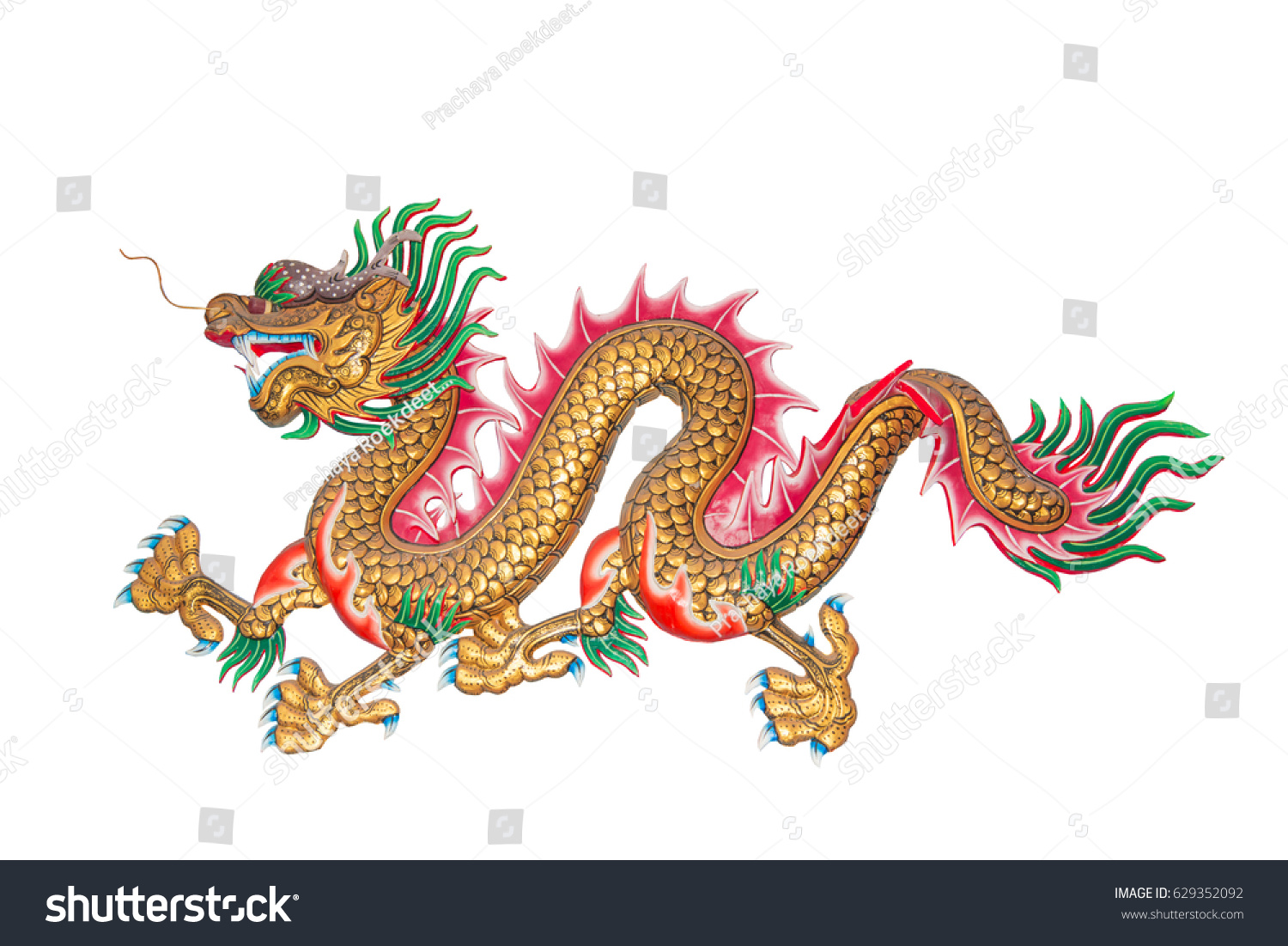 Golden Dragon Stock Photo 629352092 | Shutterstock