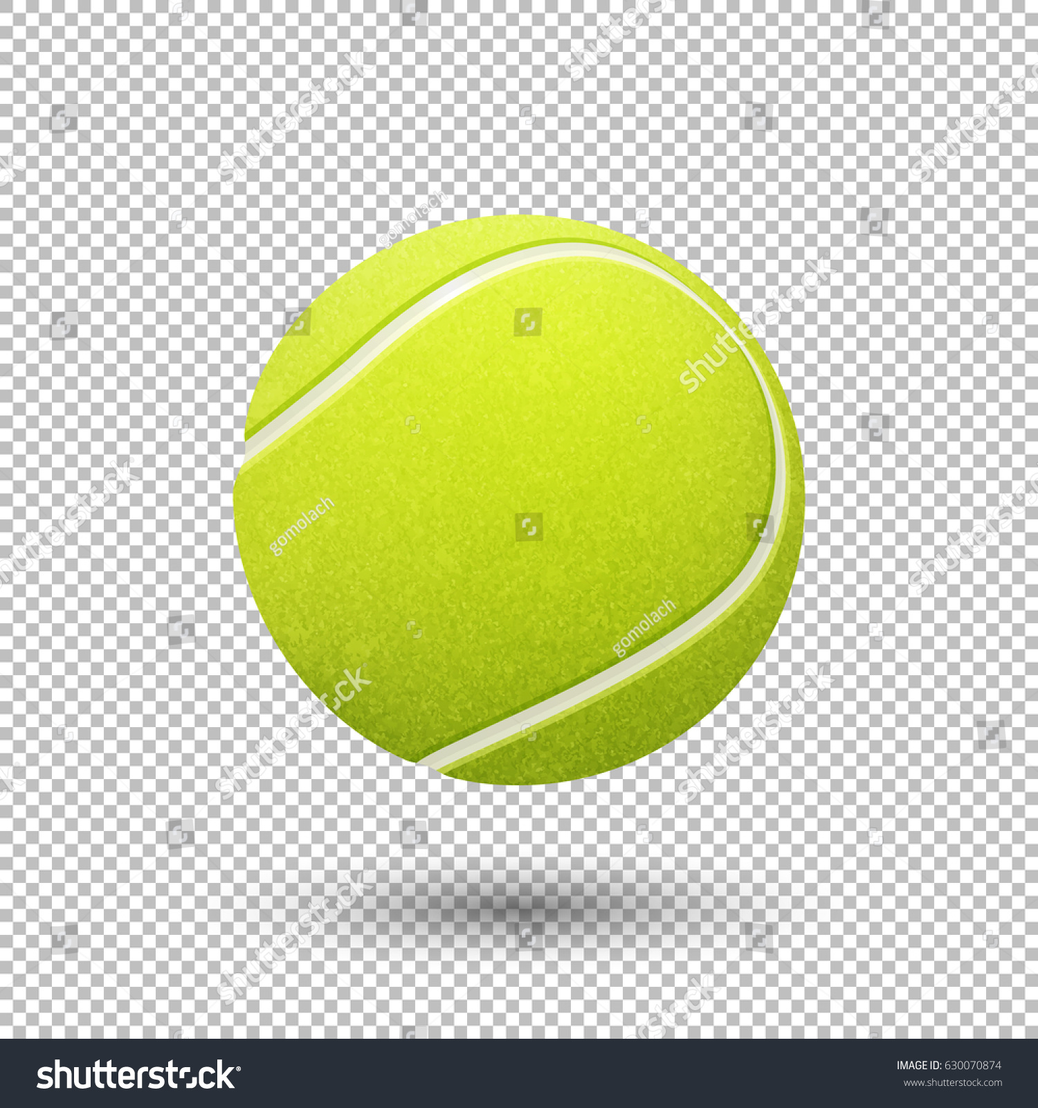 Vector Realistic Flying Tennis Ball Closeup Stock Vector (Royalty Free ...