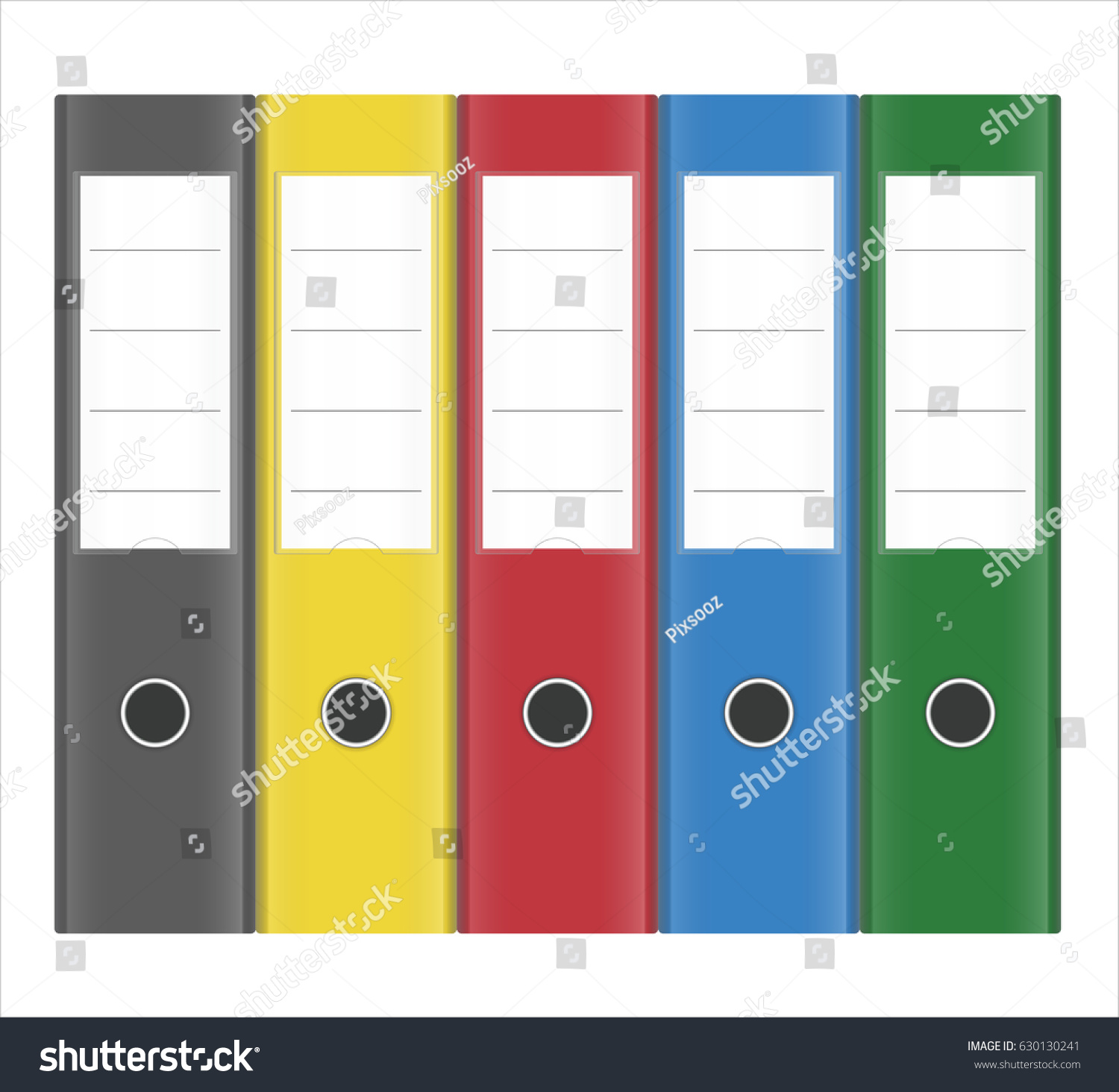 Office Lever Arch Ringbinder Folders Stock Vector (Royalty Free ...