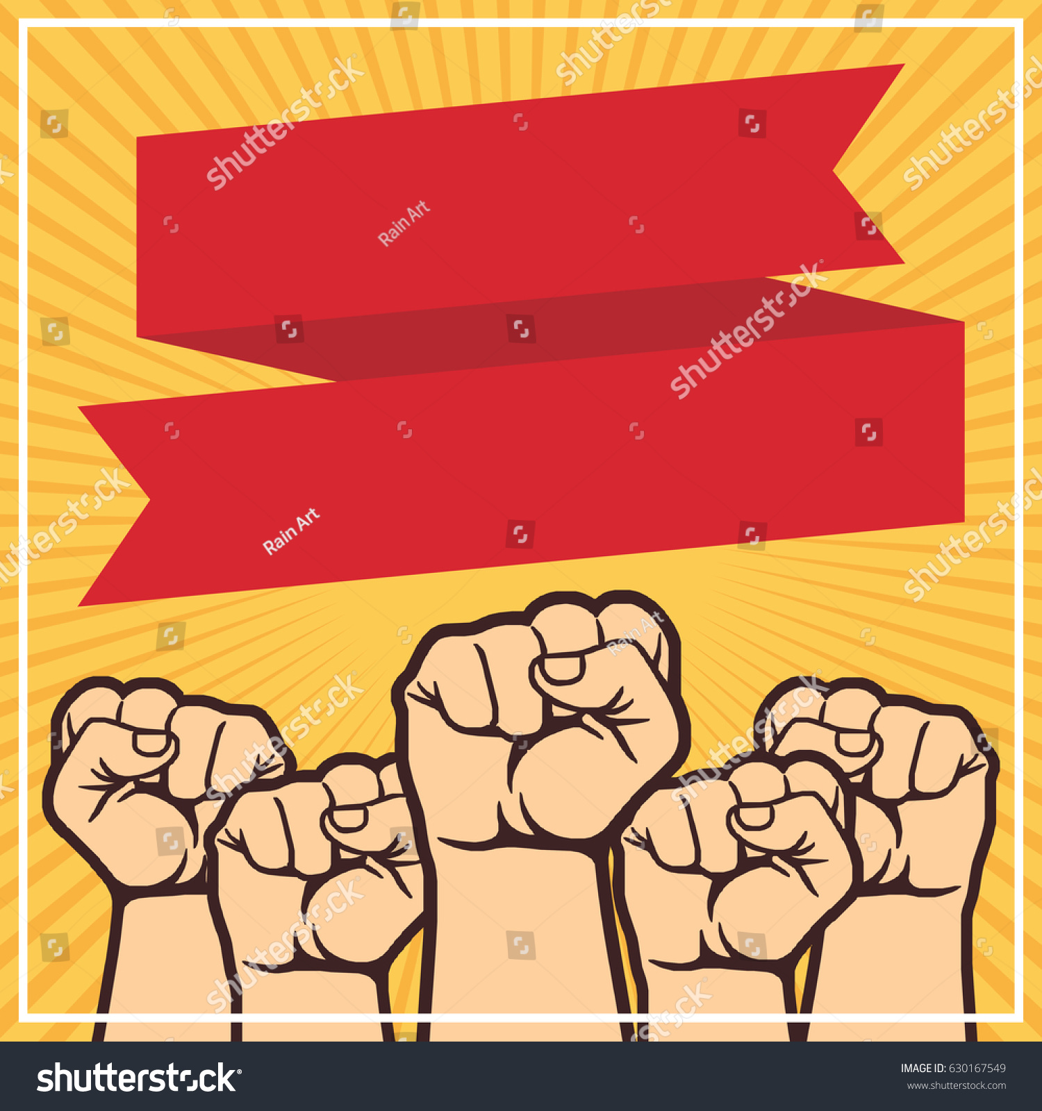 Clenched Fist Held High Protest Poster Stock Vector Royalty Free 630167549 Shutterstock 6805