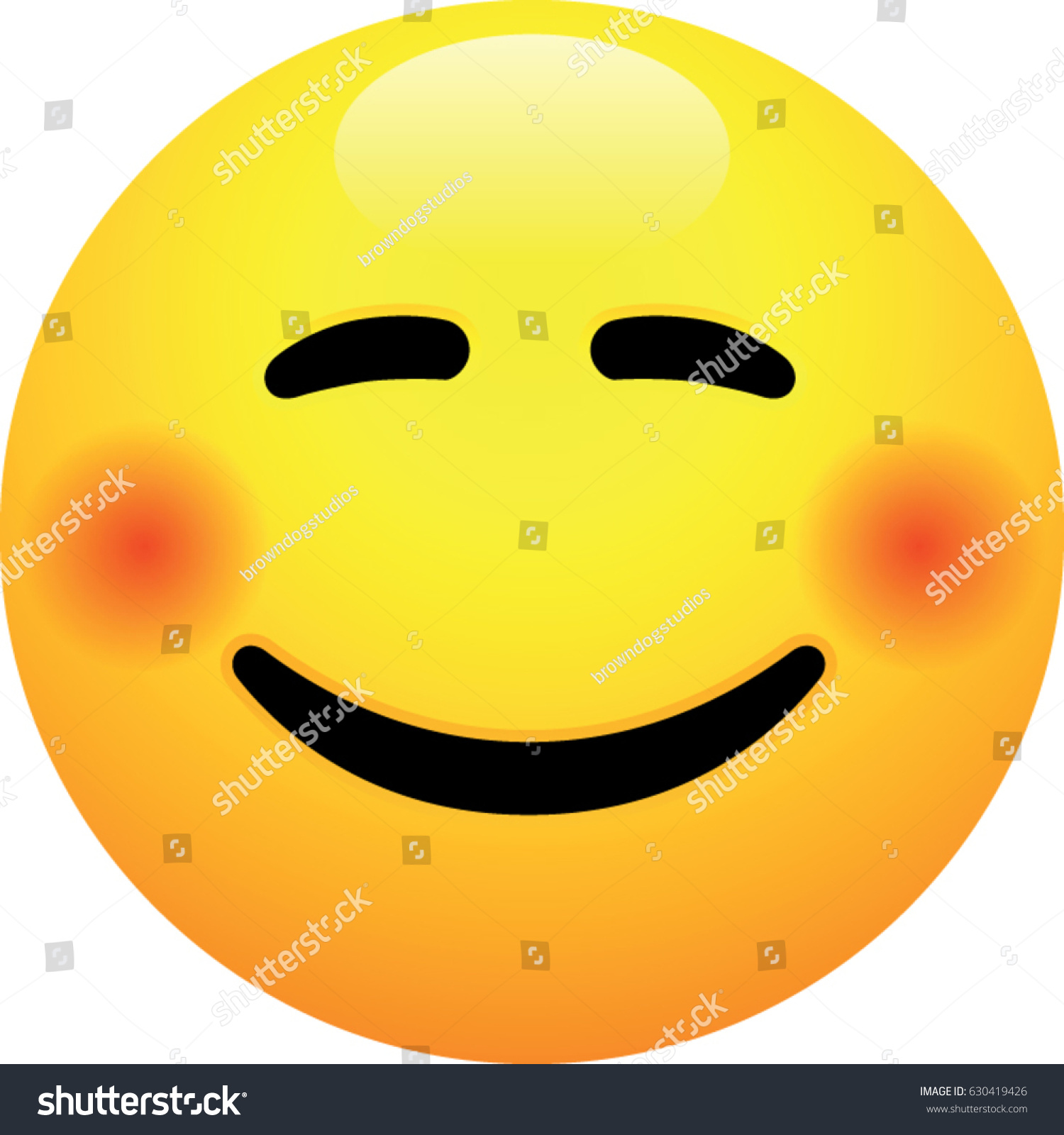 Flushed Face Emoji 스톡 벡터로열티 프리 630419426 Shutterstock