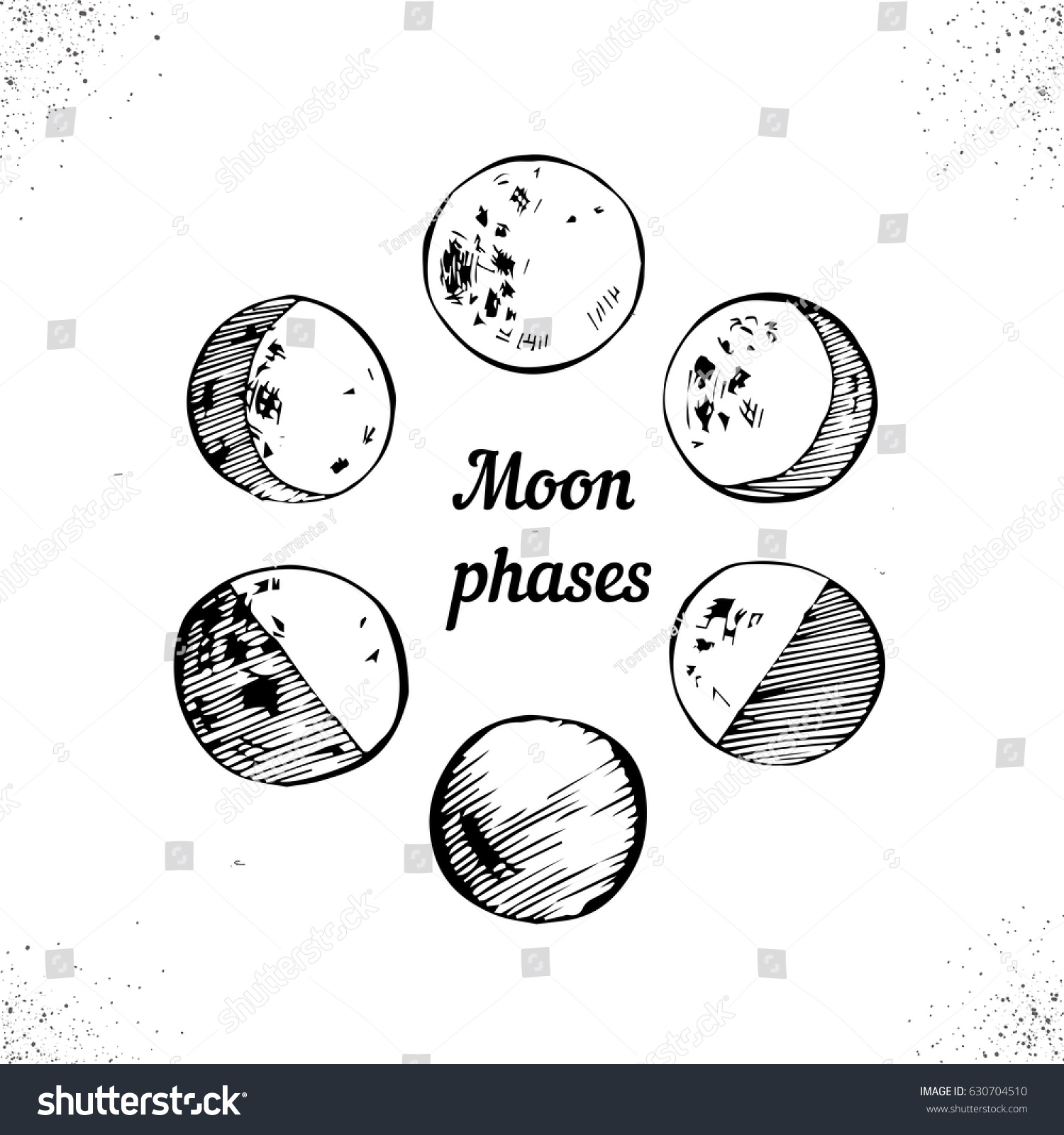 Фазы Луны раскраска для детей