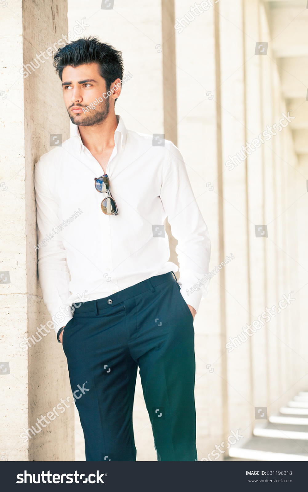 Handsome Stylish Young Man Hair Beard Stock Photo 631196318 | Shutterstock