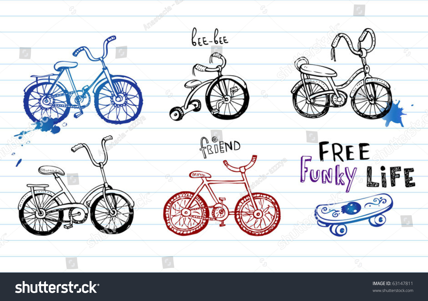 Велосипед со всех сторон рисунок