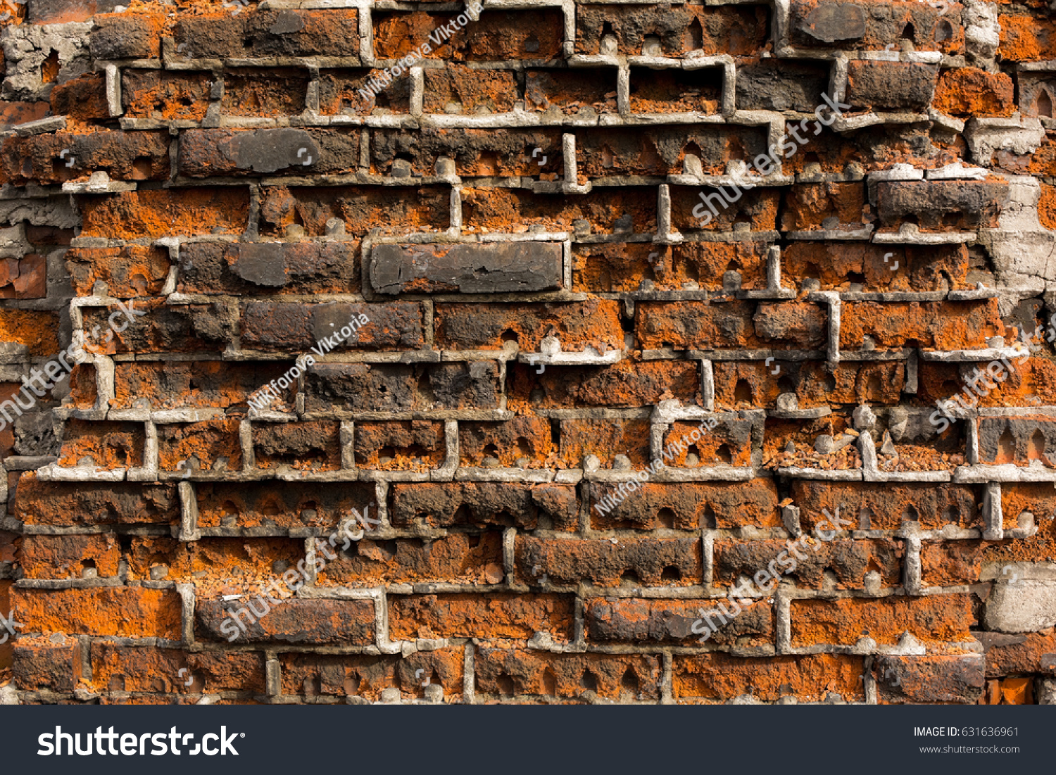 Brick Wall Numbersbackground Stock Photo 631636961 | Shutterstock