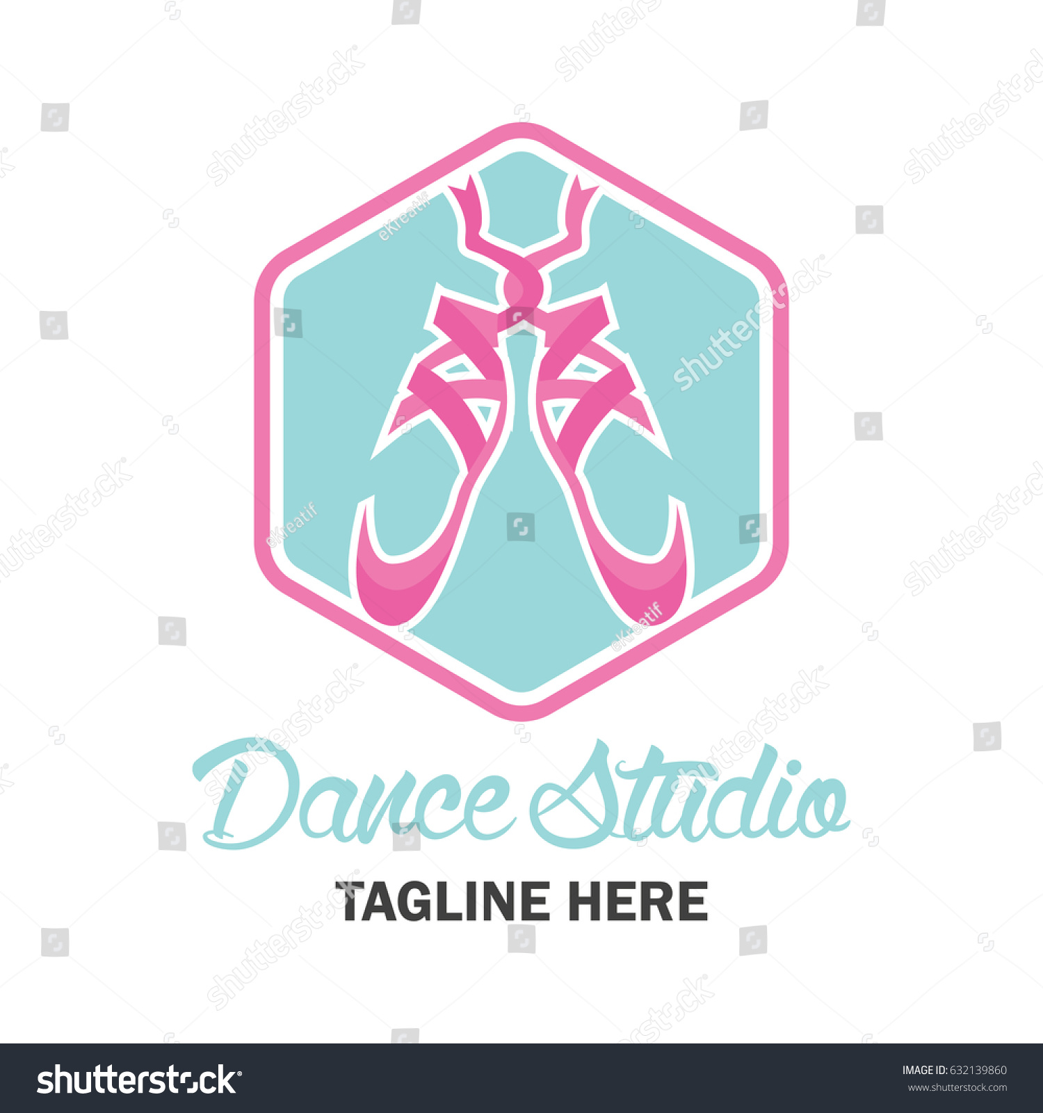 Ballet Logo Ballet School Dance Studio Stock Vector (Royalty Free ...