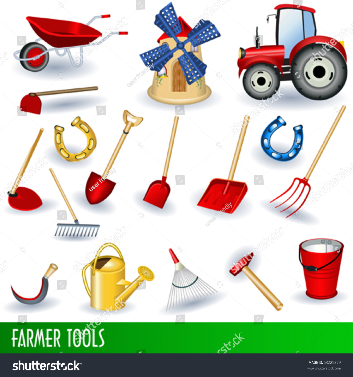 Инструменты сельскохозяйственные для дошкольников