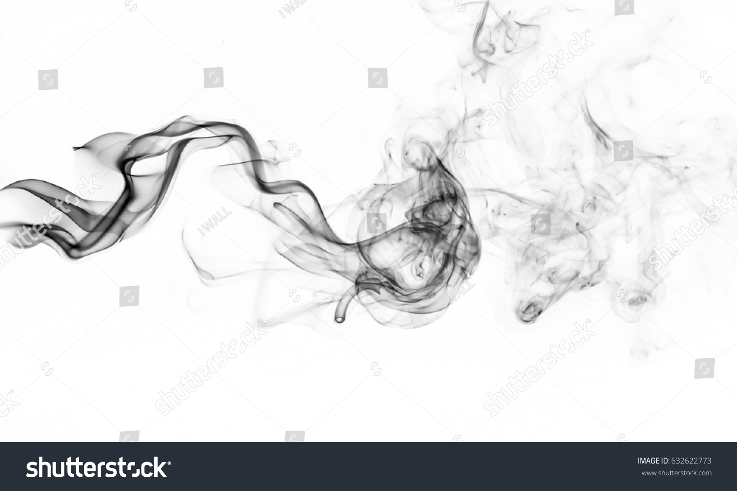 Фон с дымом на белом листе