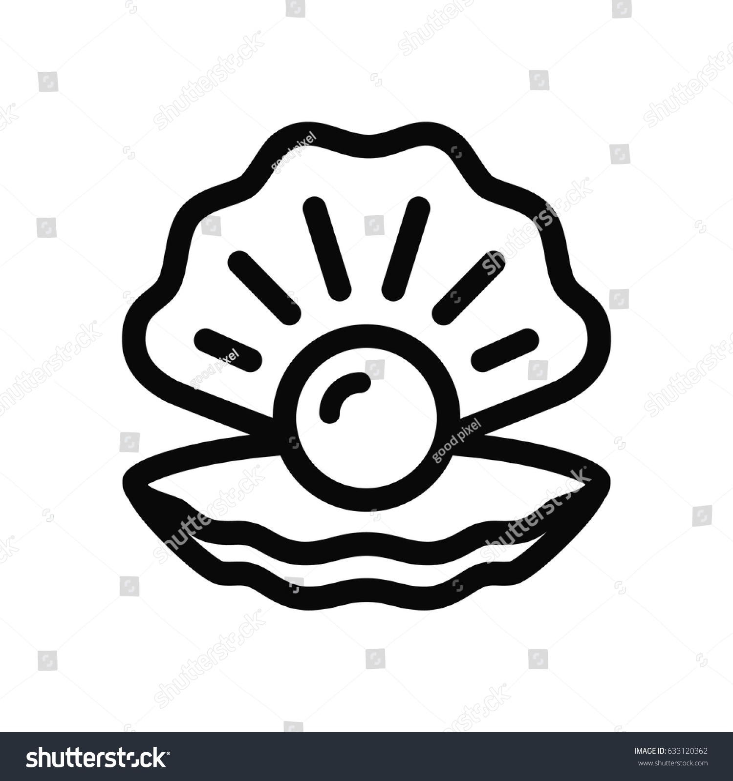 Логотип Жемчужина в раковине