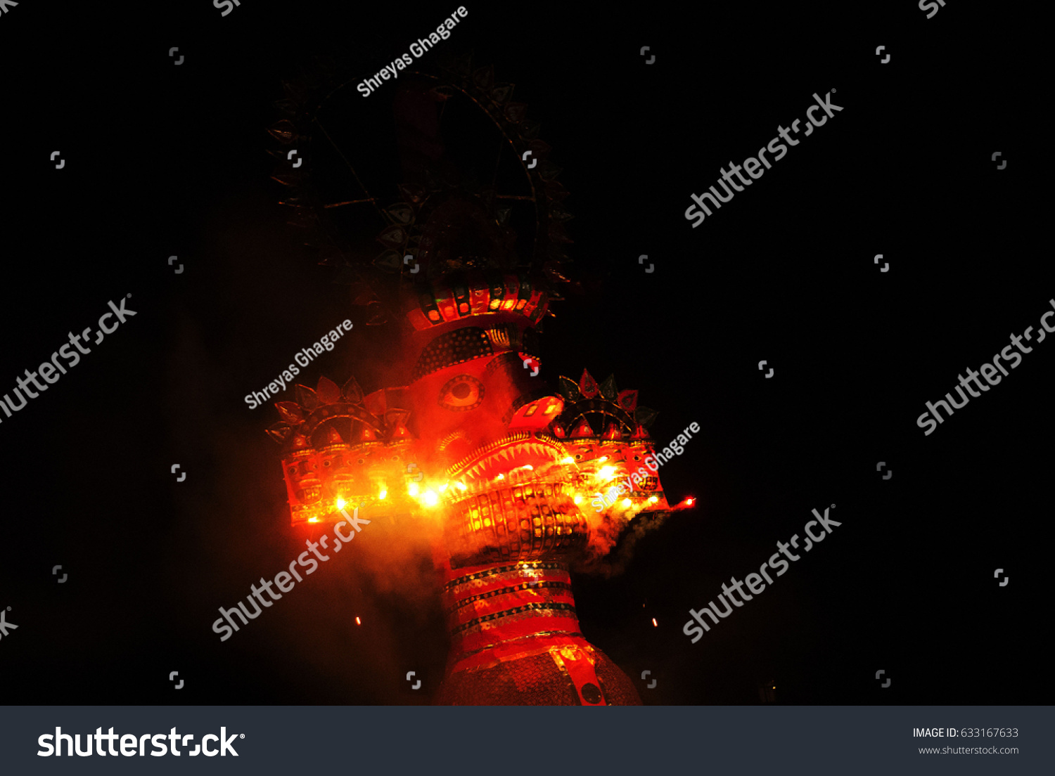 Ravan Dahan Triumph Good Over Evil Stock Photo 633167633 | Shutterstock