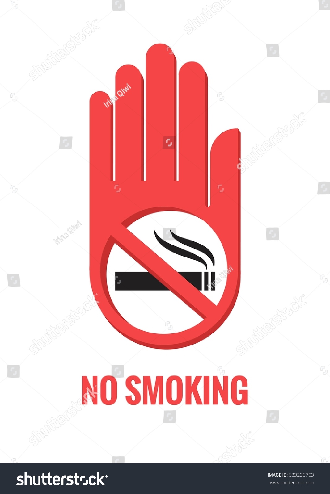 No Smoking Sign Isolated On White Stock Vector (Royalty Free) 633236753 ...