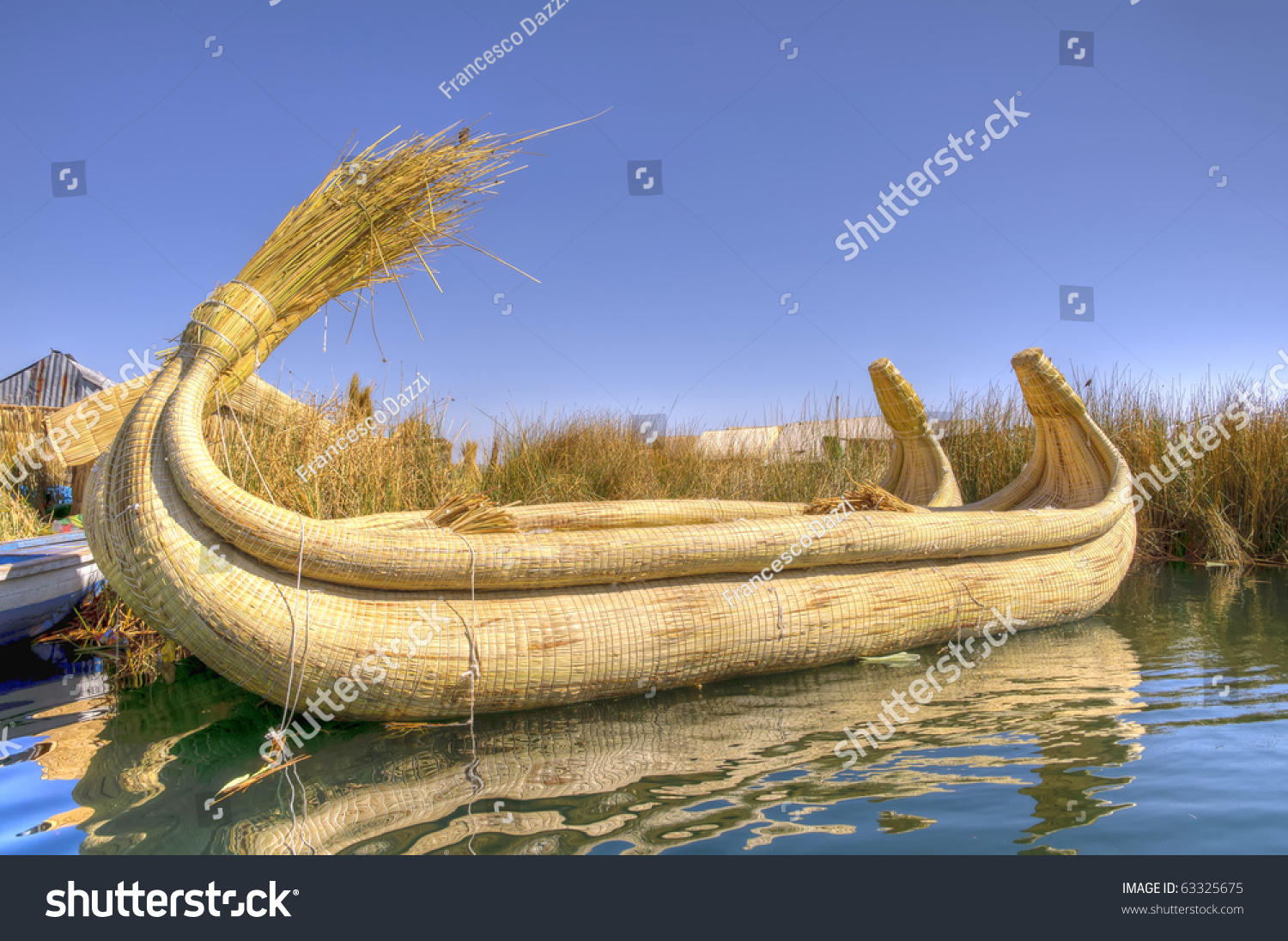 Reed Boat Titicaca Lake Peru Stock Photo 63325675 | Shutterstock