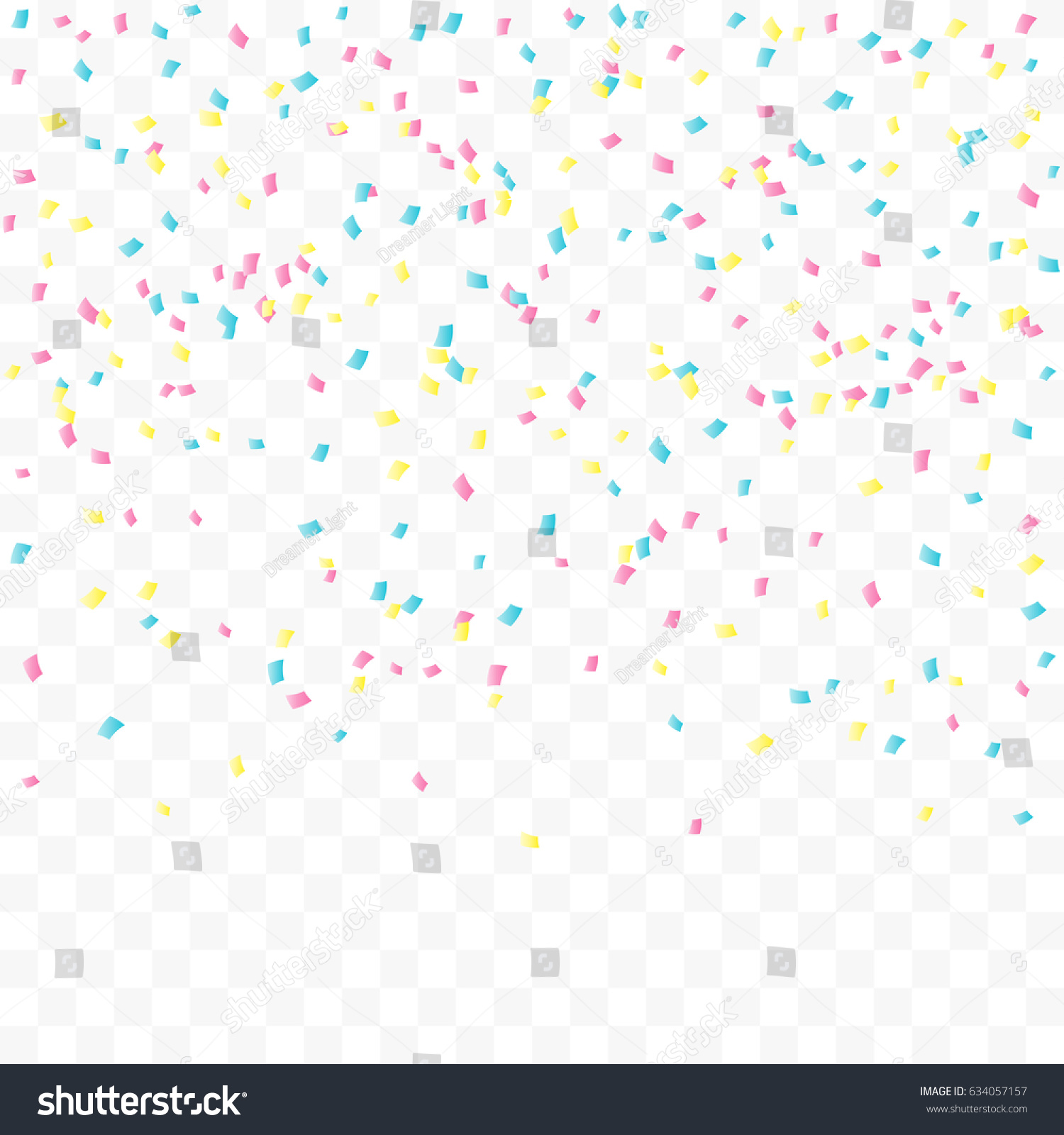 Many Falling Pastel Colorful Tiny Confetti Stock Vector (Royalty Free ...