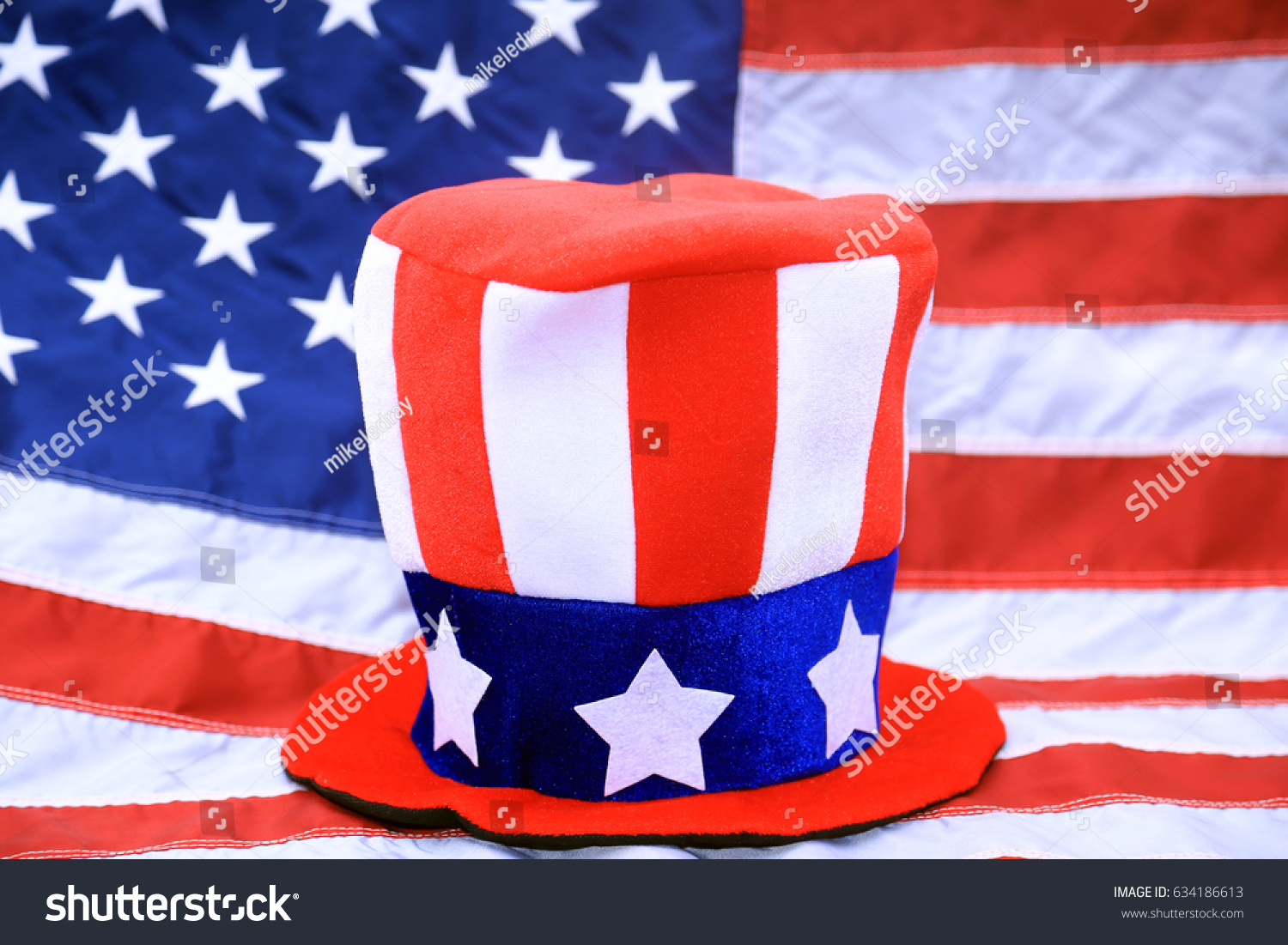 hat with flag on top